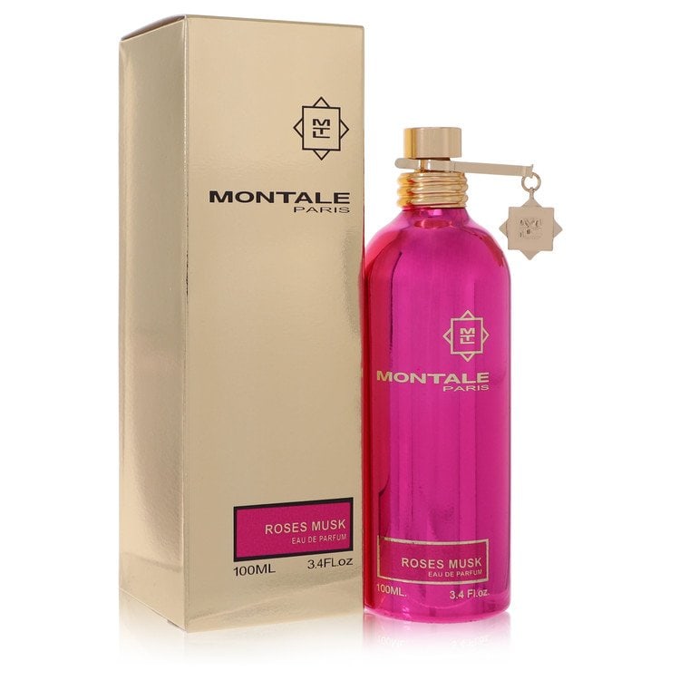 Montale Roses Musk by Montale Eau De Parfum Spray 3.4 oz: Montale Roses Musk by Montale Eau De Parfum Spray 3.4 oz Montale Roses Musk by Montale Eau De Parfum Spray, a 2009 release, offers a woodsy floral musk fragrance for women. This divine blend creates a