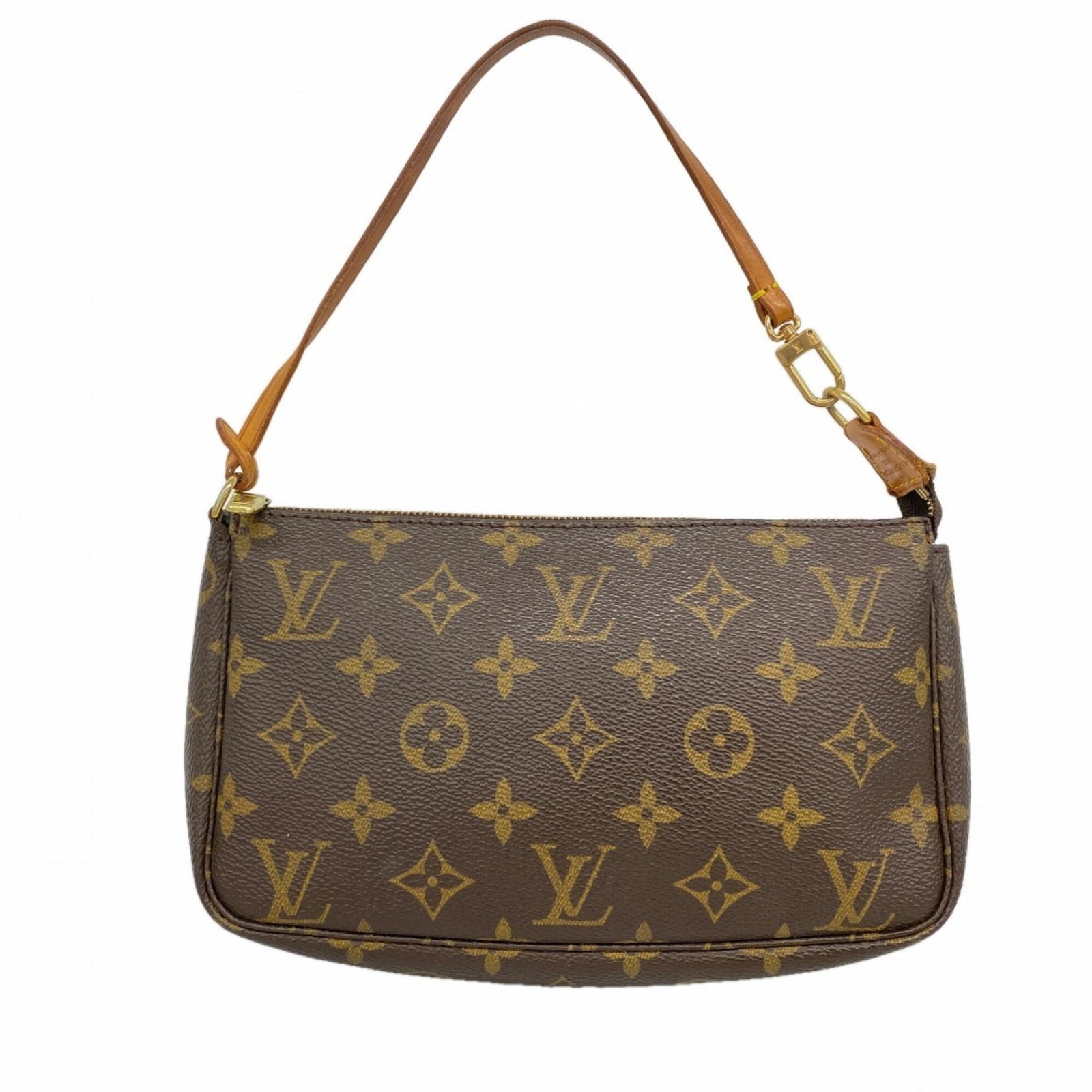 Louis Vuitton Pouch: Louis Vuitton Pouch Brown Louis Vuitton Pouch with classic design and signature. Made from high-quality materials, this stylish pouch measures 13cm x 21cm x 4cm. A timeless accessory for everyday use.