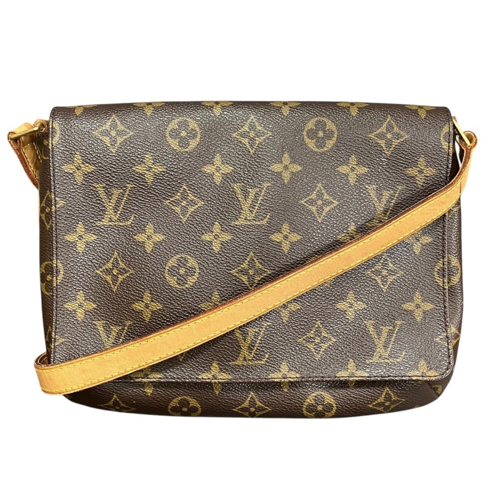 PVC Shoulder Bag By Louis Vuitton: PVC Shoulder Bag By Louis Vuitton Brown PVC shoulder bag with magnet closure, measuring 20cm x 26cm x 3cm. Features a classic Louis Vuitton design with a signature style that exudes timeless elegance.