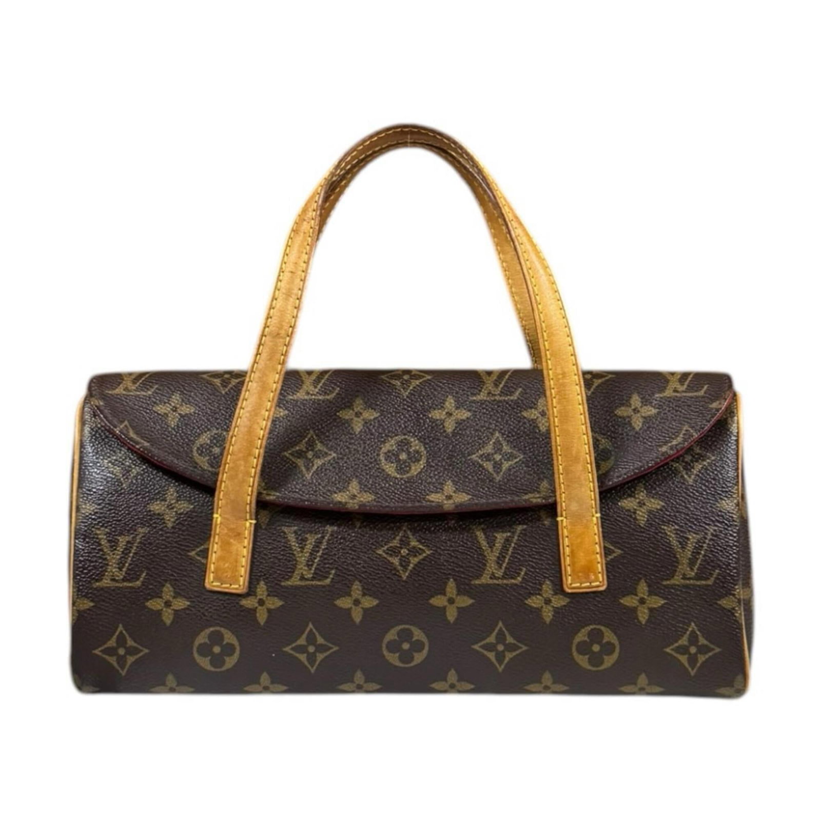 Vuitton Handbag Monogram Louis: Vuitton Handbag Monogram Louis The Louis Vuitton Monogram Handbag boasts its iconic brown monogram pattern, crafted from high-quality materials. With a sturdy magnet closure and comfortable 39cm handl