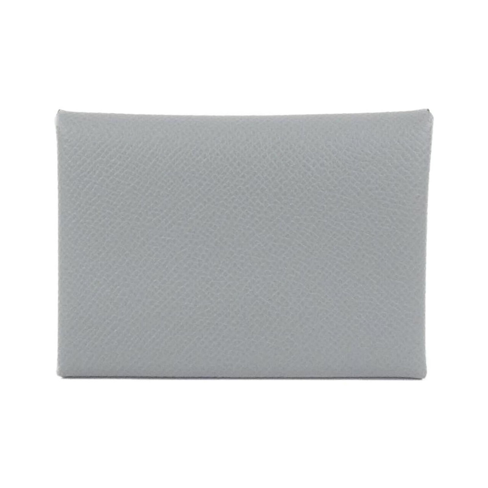Hermes Coin Purse/ Coin Case Epsom Leather: Hermes Coin Purse/ Coin Case Epsom Leather Epsom leather coin purse/coin case from Hermes, featuring a classic design in blue and gray. Made with high-quality Epsom leather, this compact accessory mea