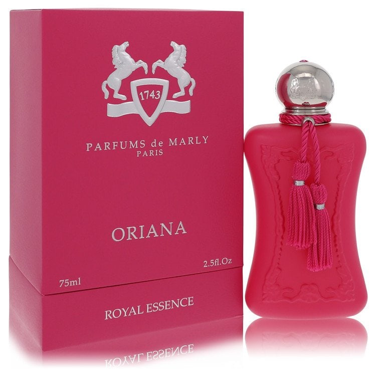 Oriana by Parfums De Marly Eau De Parfum Spray 2.5 oz: Oriana by Parfums De Marly Eau De Parfum Spray 2.5 oz Oriana by Parfums De Marly Eau De Parfum Spray is a women's perfume available in a 2.5 oz size. This fragrance features the brand's signature styl