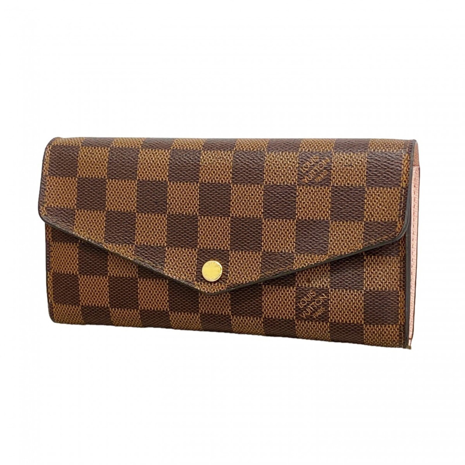 Long Bi Fold Wallet Louis Vuitton: Long Bi Fold Wallet Louis Vuitton Ebene and Rose ballerine hues blend in perfect harmony, adding an air of sophistication to this Long Bi Fold Wallet from Louis Vuitton. Measuring 11cm x 19cm x 3.5cm,