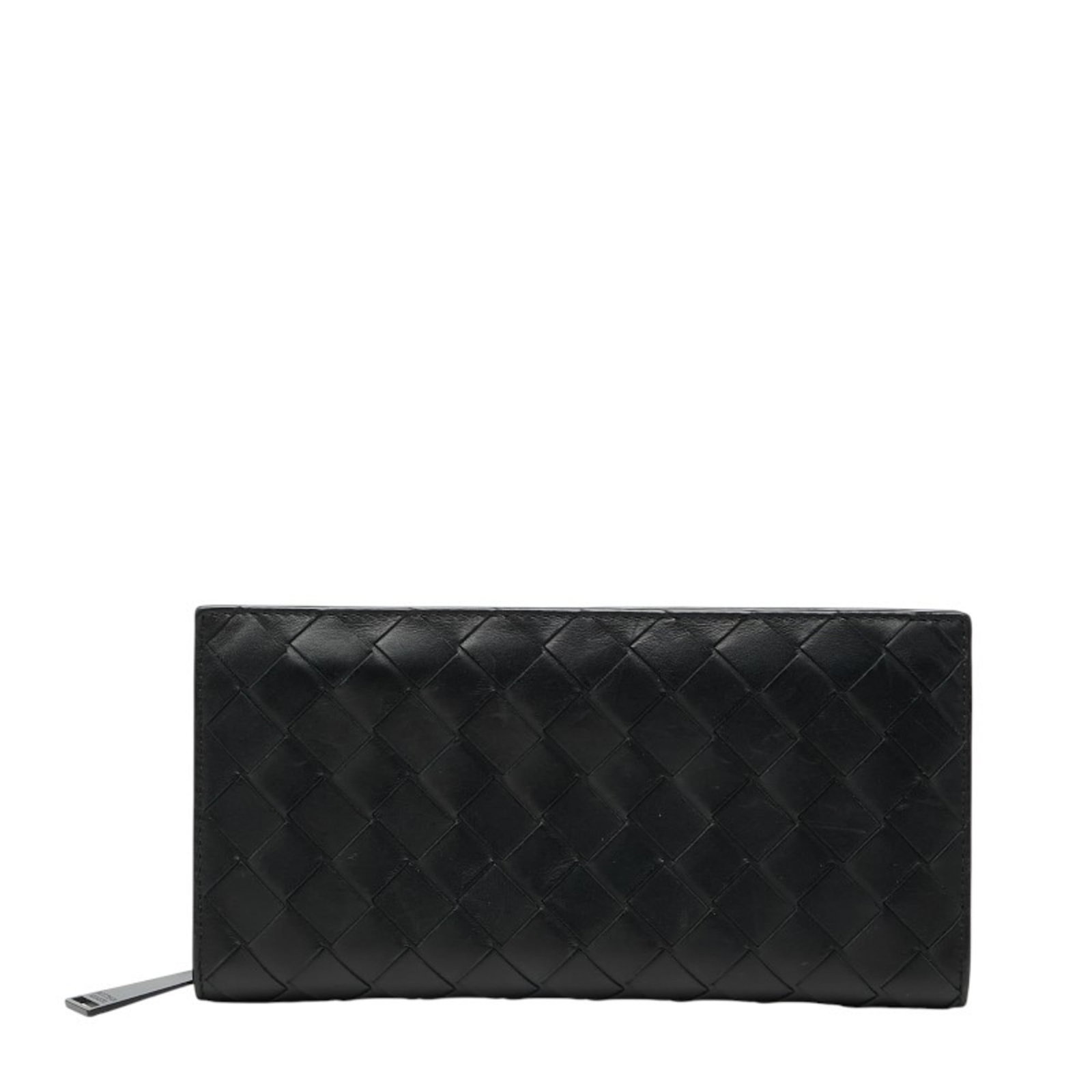 Veneta Bottega Long Wallet Leather Bi Fold: Veneta Bottega Long Wallet Leather Bi Fold The Veneta Bottega Long Wallet Leather Bi Fold boasts sleek black leather construction, measuring 10.5cm x 20.5cm x 2cm in size. Its bi-fold design allows fo