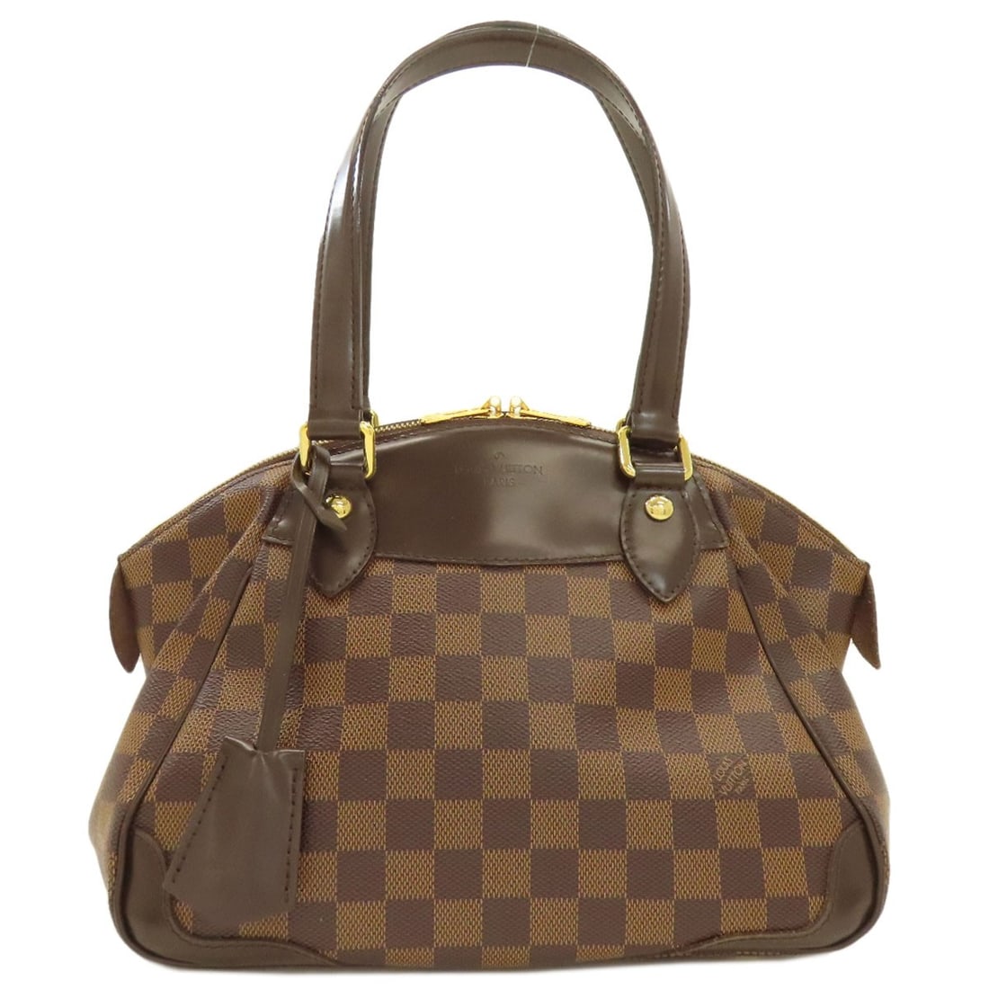 Damier canvas handbag verona pm louis vuitton: Damier canvas handbag verona pm louis vuitton Damier canvas handbag in brown, featuring the iconic Louis Vuitton style. Made from high-quality Damier canvas exterior material, this classic design is a