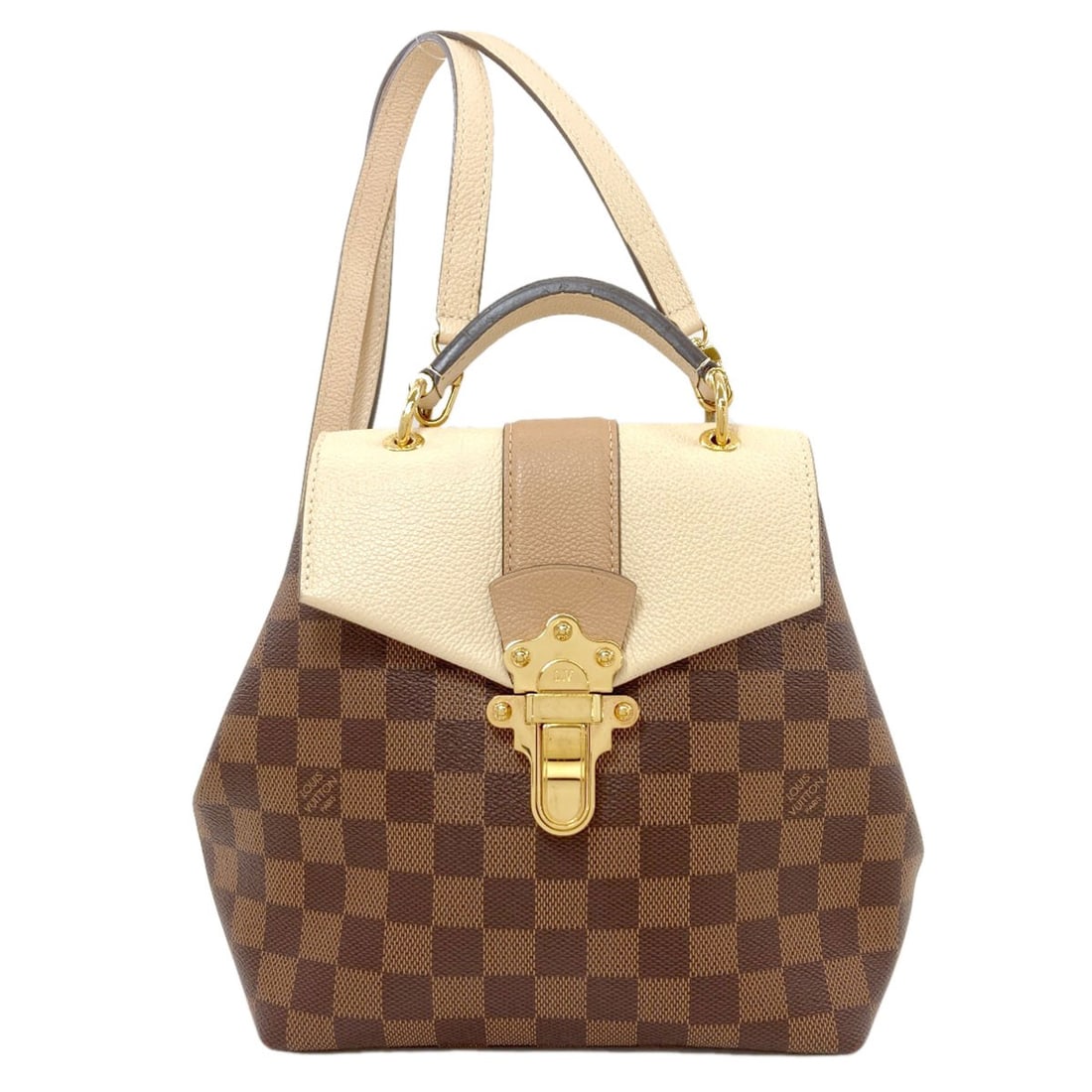 Damier canvas daypack backpack Clapton Louis Vuitton N42259: Damier canvas daypack backpack Clapton Louis Vuitton N42259 Damier canvas backpack with classic Louis Vuitton style, featuring beige exterior and durable Damier canvas material. This iconic design is 