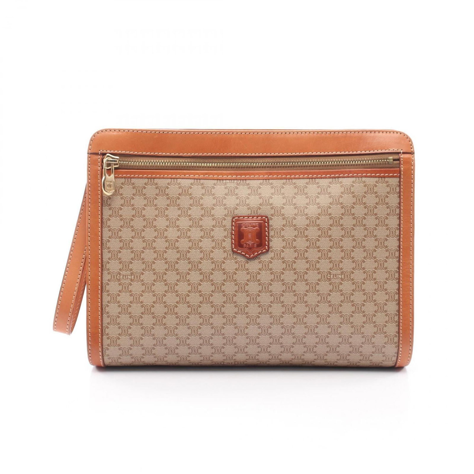 Celine Clutch Bag Handbag Coated Canvas (1 of 9)