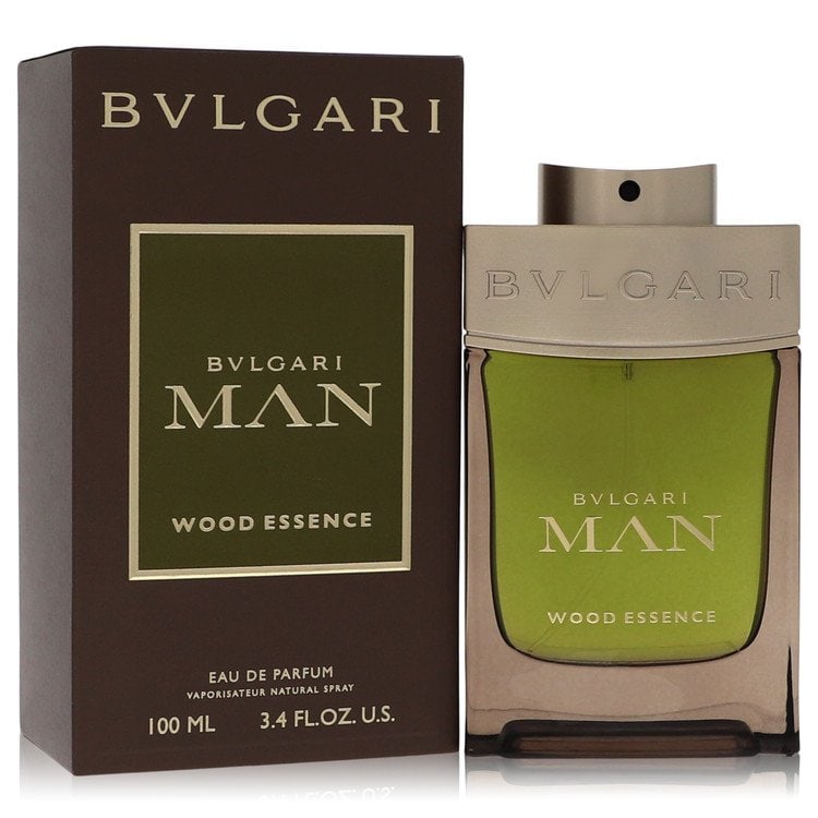 Bvlgari Man Wood Essence by Bvlgari Eau De Parfum Spray 3.4 oz: Bvlgari Man Wood Essence by Bvlgari Eau De Parfum Spray 3.4 oz Bvlgari Man Wood Essence by Bvlgari Eau De Parfum Spray 3.4 oz features a unique blend of spicy, earthy and fresh notes, including sugare