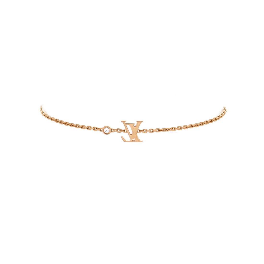 Louis Vuitton Idylle Blossom LV Bracelet 18K Rose Gold with Diamond: Louis Vuitton Idylle Blossom LV Bracelet 18K Rose Gold with Diamond 18K Rose Gold Louis Vuitton Idylle Blossom LV Bracelet with Diamond, showcasing the iconic brand's signature style. This exquisite