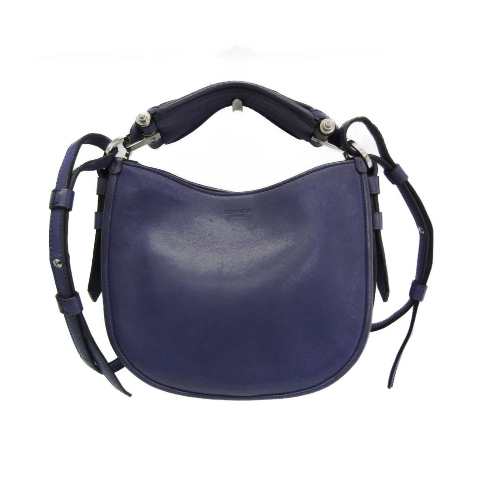 Shoulder Bag Leather Givenchy: Shoulder Bag Leather Givenchy Royal blue leather shoulder bag from Givenchy, Italy, with dimensions of 17.5cm x 21cm x 5cm and a total weight of 600g. This stylish bag features high-quality materials 