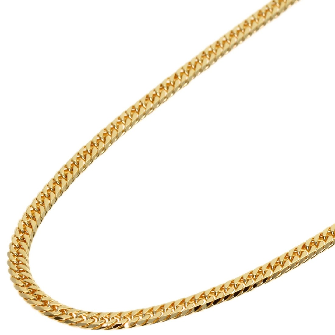 Kihei W6 Curb Chain Necklace Yellow Gold 10.2G: Kihei W6 Curb Chain Necklace Yellow Gold 10.2G K18 Yellow Gold curb chain necklace with a length of 19.8 inches, crafted from high-quality gold metal. This elegant necklace features a classic design w