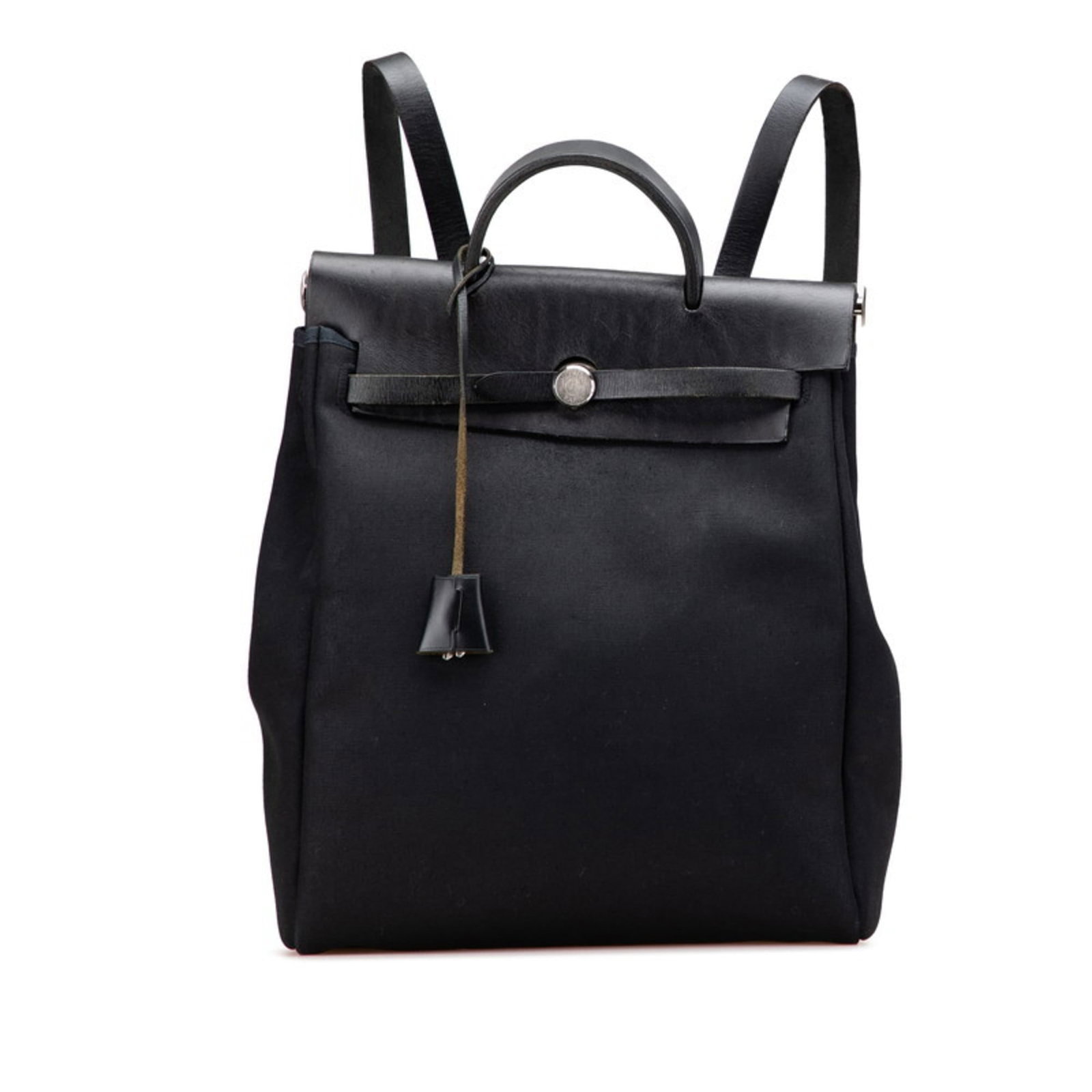 Hermes Handbag Toile Officier Leather: Hermes Handbag Toile Officier Leather Toile Officier Leather Handbag from Hermes, featuring classic black leather and signature Toile Officier design. This timeless handbag boasts a sleek 35cm x 28cm 