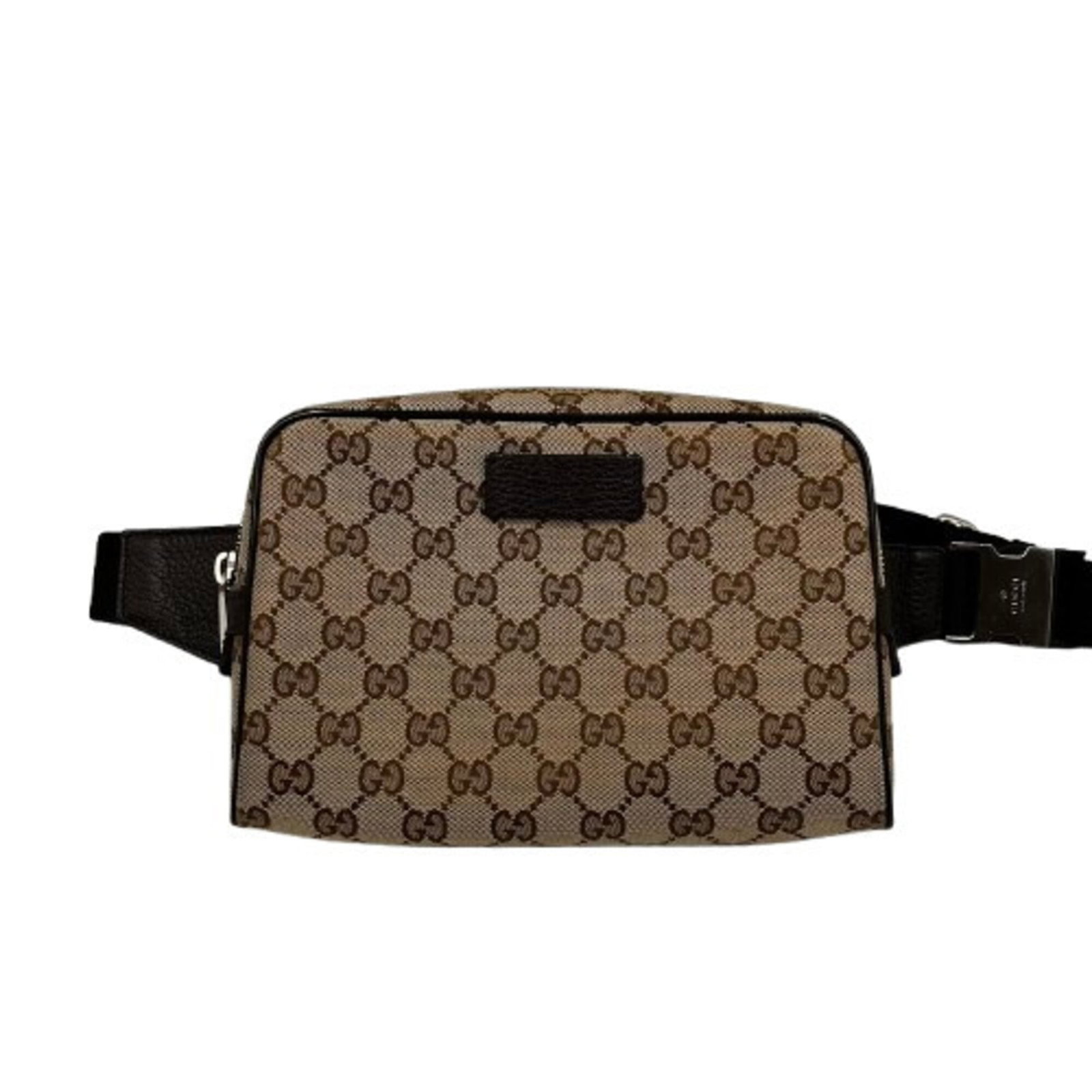 Gucci canvas sling bag: Gucci canvas sling bag Brown GG canvas sling bag with classic design, measuring 14cm x 22cm x 4.5cm. Made from high-quality Gucci canvas material, this versatile bag features a timeless style that sui