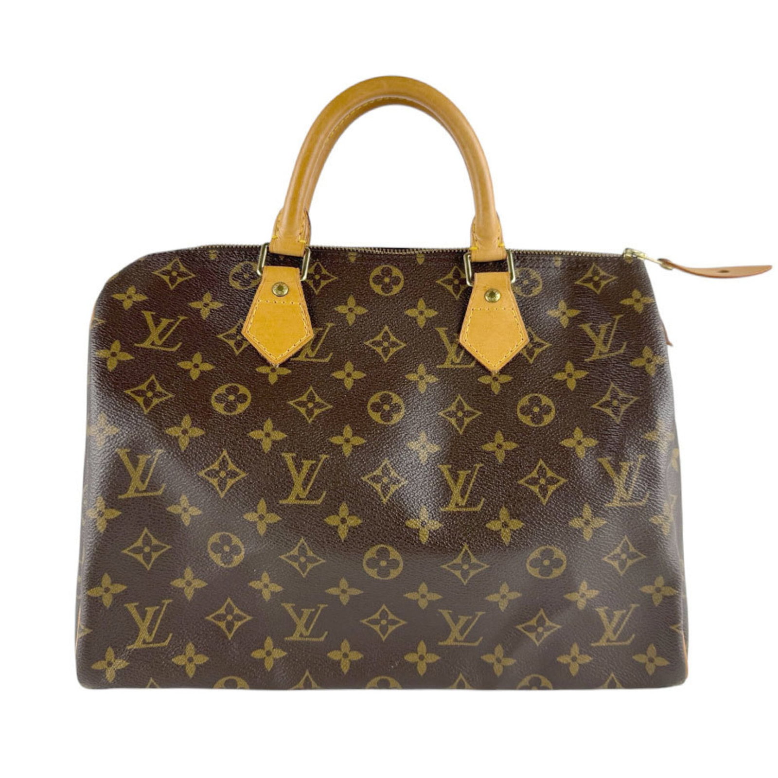 Vuitton Handbag Monogram Louis: Vuitton Handbag Monogram Louis Monogrammed luxury at its finest, this Louis Vuitton handbag boasts the iconic Monogram pattern in rich brown hues. Measuring 26cm x 30cm x 17cm, it's a stylish and spac