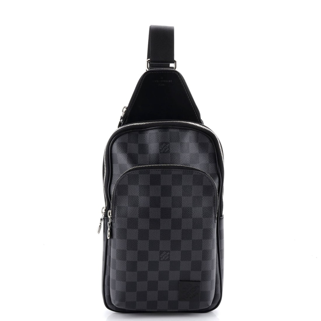Damier Graphite NM Sling Bag Avenue Louis Vuitton: Damier Graphite NM Sling Bag Avenue Louis Vuitton Damier Graphite NM Sling Bag Avenue Louis Vuitton - A stylish and versatile cross body bag with a classic design. Made from canvas-coated exterior,