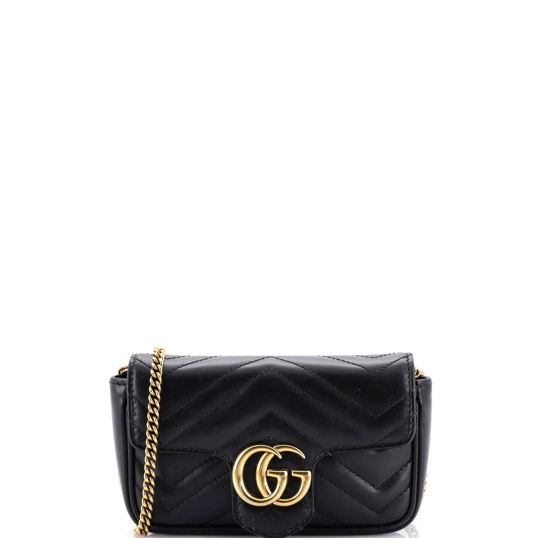 Super Mini Matelasse Leather Bag Flap Gucci GG Marmont: Super Mini Matelasse Leather Bag Flap Gucci GG Marmont Super Mini Matelasse Leather Bag Flap Gucci GG Marmont - A compact and stylish cross body bag with a signature GG Marmont design, featuring scuff