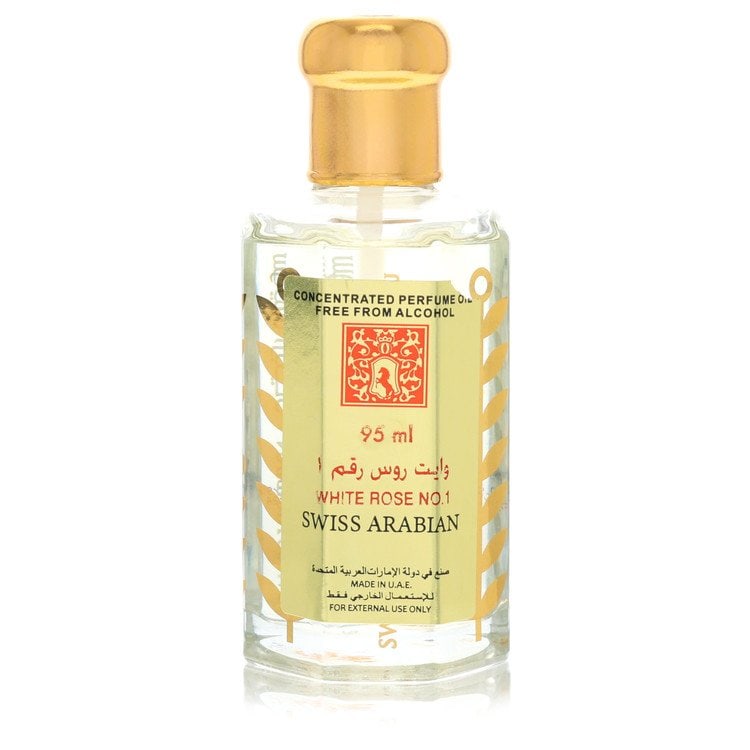White Rose No 1 by Swiss Arabian Concentrated Perfume Oil Free From Alcohol (Unisex Unboxed) 3.21 oz (1 of 1)