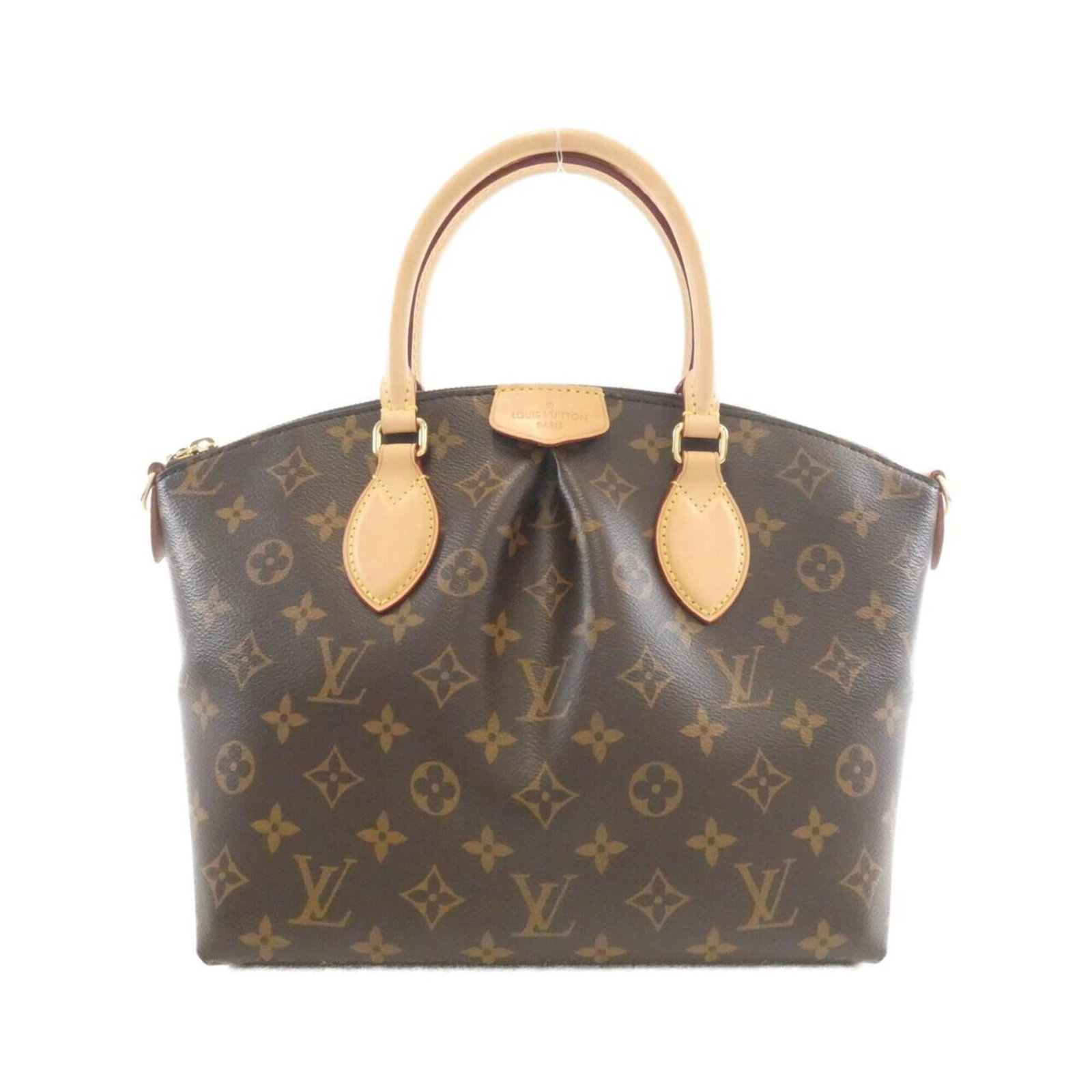 Coated canvas handbag louis vuitton: Coated canvas handbag louis vuitton Coated canvas handbag with gold hardware and signature, made from high-quality coated canvas material in the iconic Marron color. Measuring 23cm x 25cm x 14cm, it f