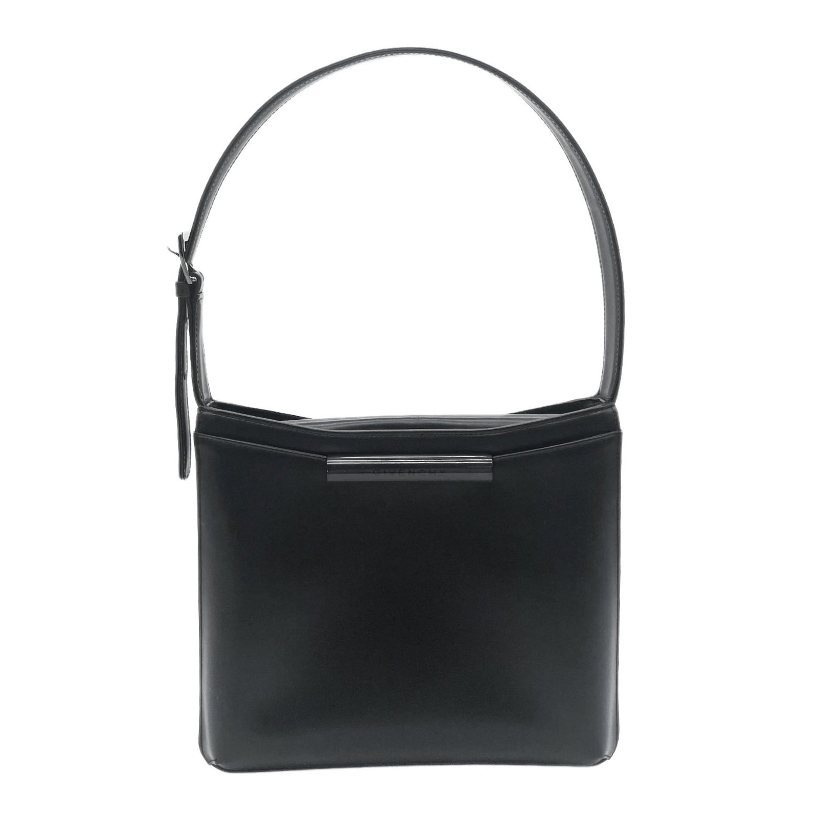 Handbag Leather Shoulder Bag Givenchy: Handbag Leather Shoulder Bag Givenchy Givenchy's sleek black leather shoulder bag boasts clean lines and a sophisticated design, making it a stylish accessory for everyday use. Measuring 22.5cm x 25.5