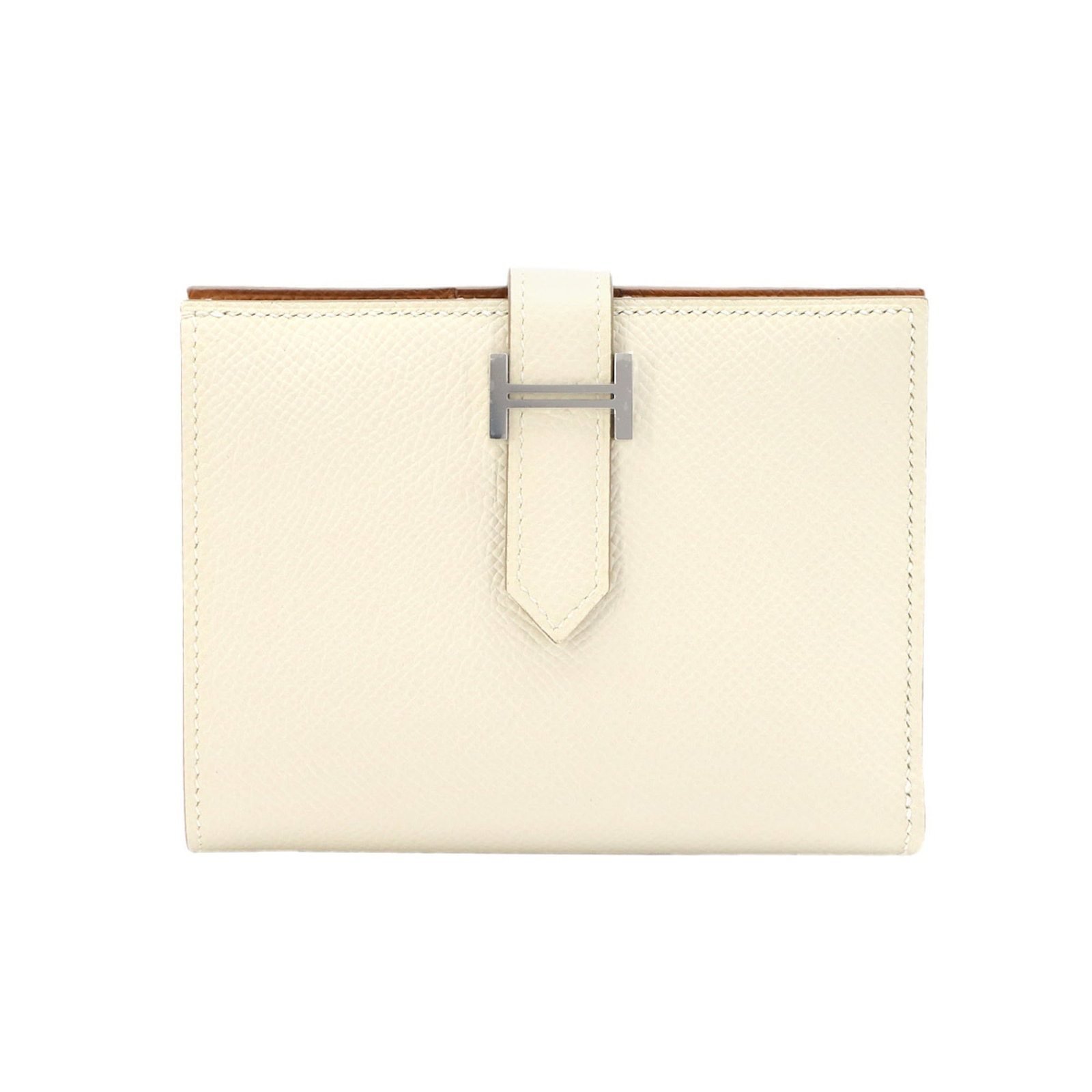Epsom Leather Bi Fold Wallet Hermes: Epsom Leather Bi Fold Wallet Hermes Epsom leather, a luxurious material known for its softness and durability, is used to craft the Epsom Leather Bi Fold Wallet Hermes. This bi-fold wallet features a 