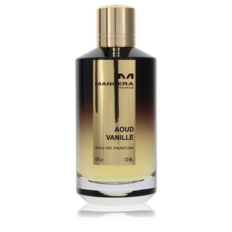 Mancera Aoud Vanille by Mancera Eau De Parfum Spray (Unisex Unboxed) 4 oz: Mancera Aoud Vanille by Mancera Eau De Parfum Spray (Unisex Unboxed) 4 oz Spicy creamy vanilla scents both men and women with Mancera Aoud Vanille, a unisex fragrance created by Pierre Montale in 2015