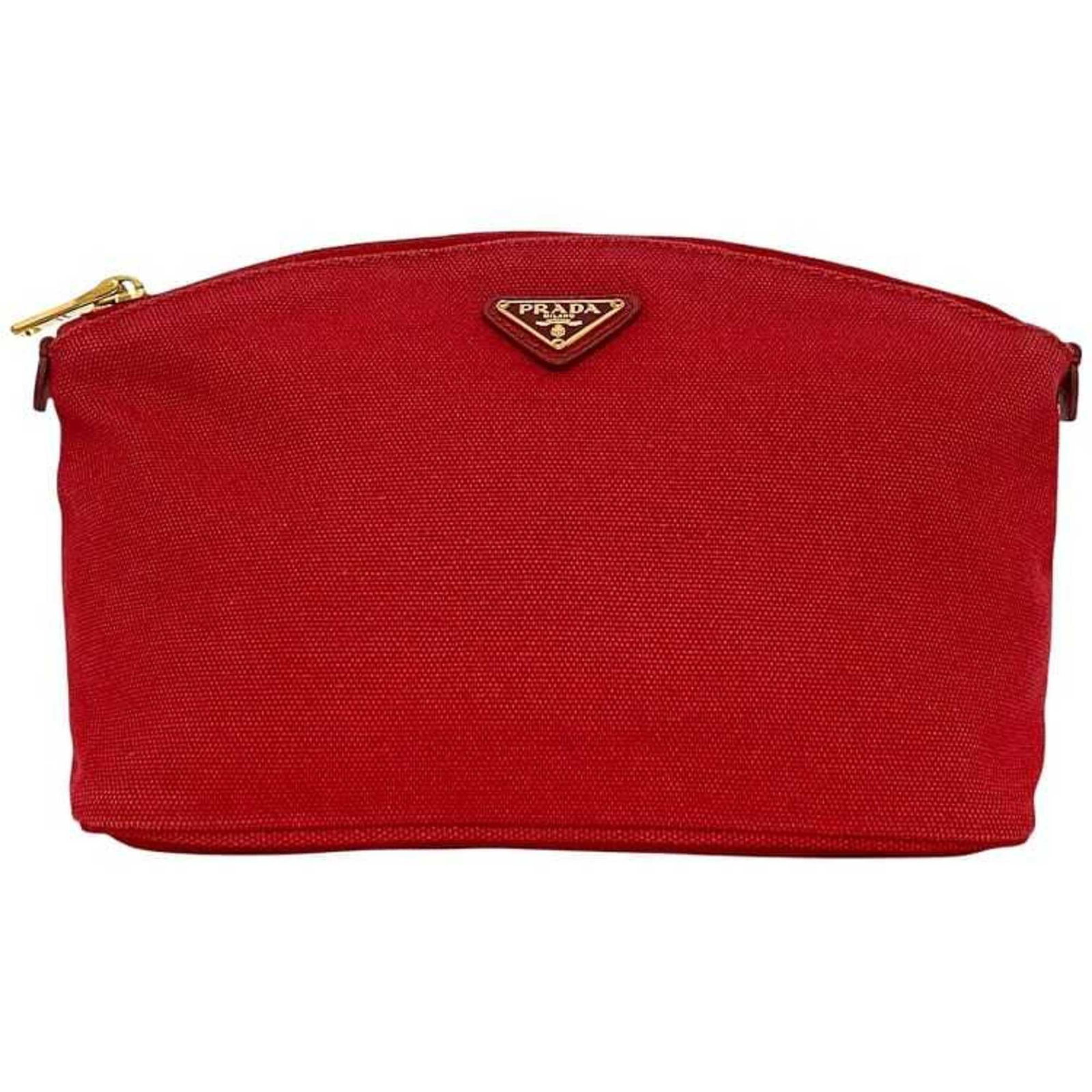 Canvas Leather Prada Pouch - 2