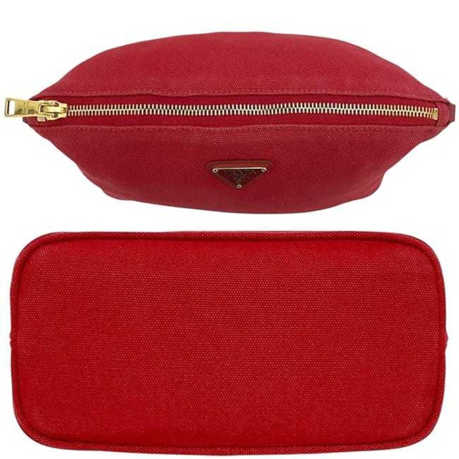 Canvas Leather Prada Pouch - 3