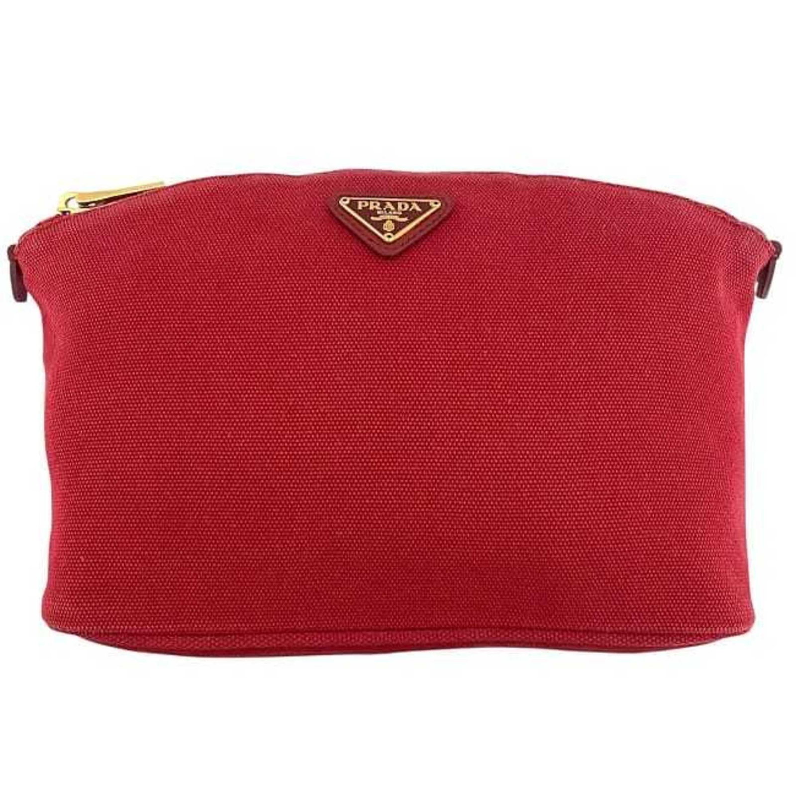 Canvas Leather Prada Pouch - 6