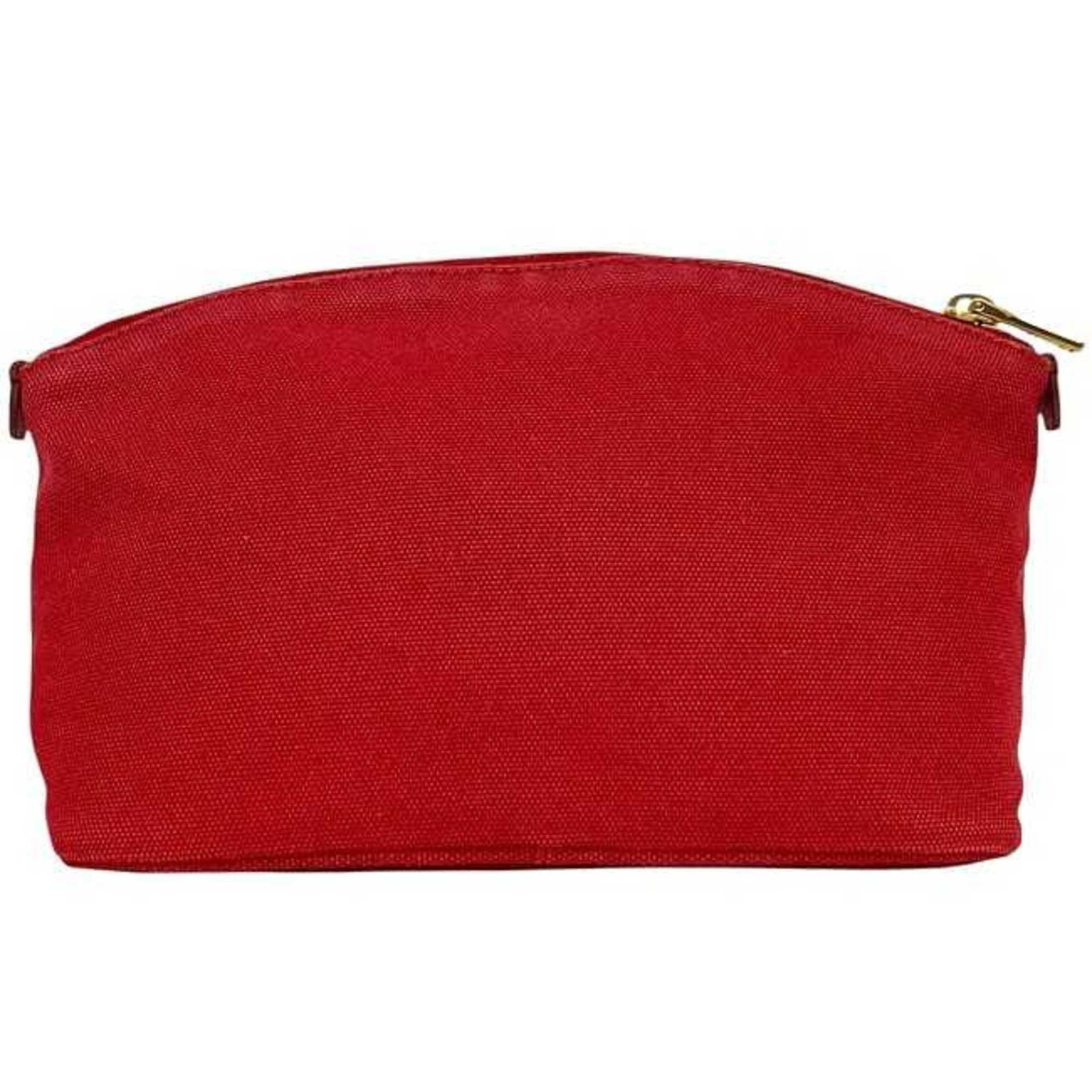 Canvas Leather Prada Pouch - 7