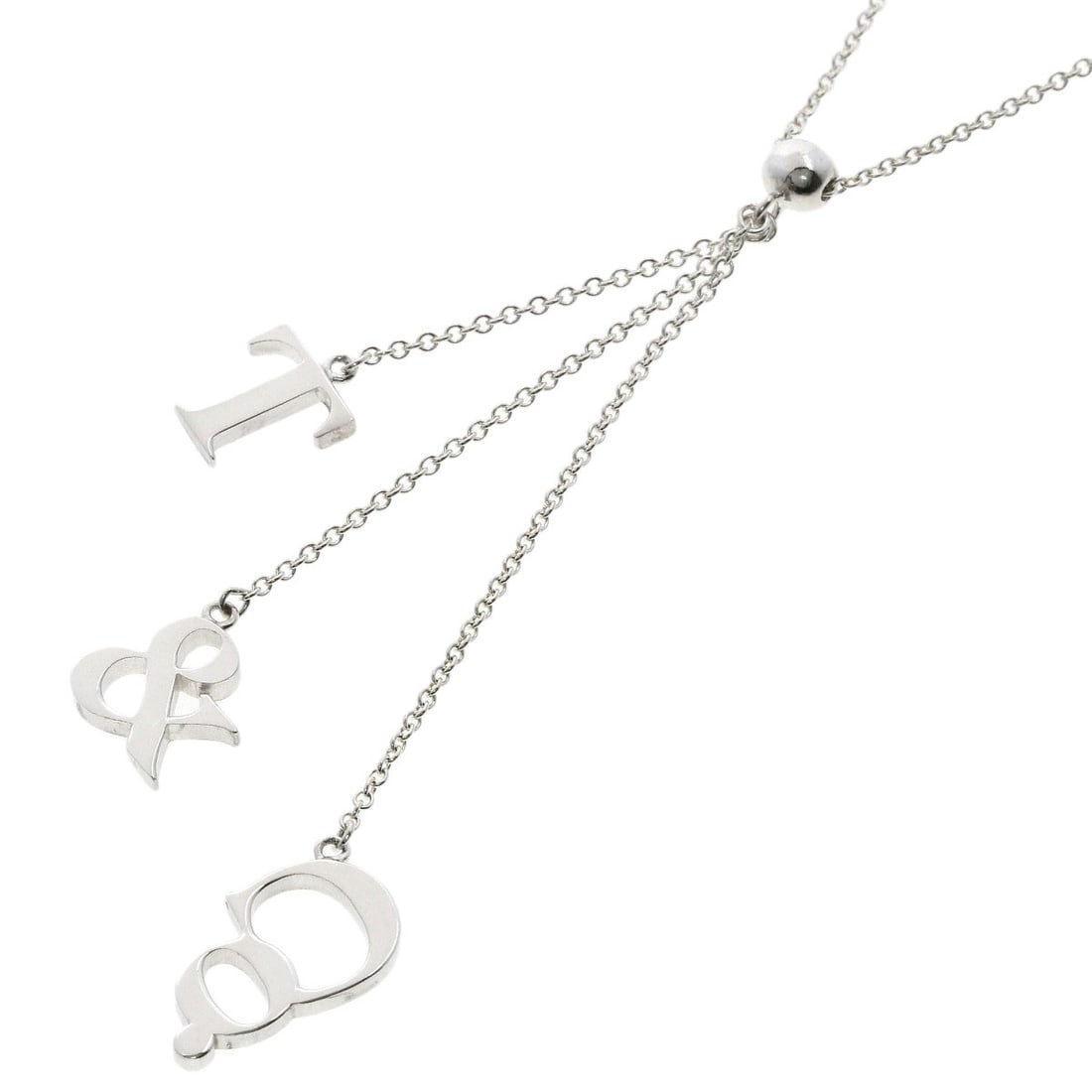 Tiffany Co Logo Necklace in Silver: Tiffany Co Logo Necklace in Silver The Tiffany Co Logo Necklace in Silver boasts a sleek and sophisticated design, featuring the iconic logo of the renowned luxury brand. Made from high-quality