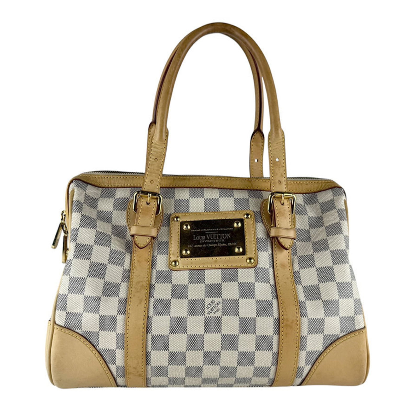 Damier Azur Vuitton Handbag Louis: Damier Azur Vuitton Handbag Louis Damier Azur Vuitton Handbag Louis - A Timeless Classic from the Iconic French Brand. This stunning handbag features the signature Damier Azur pattern and boasts a sle