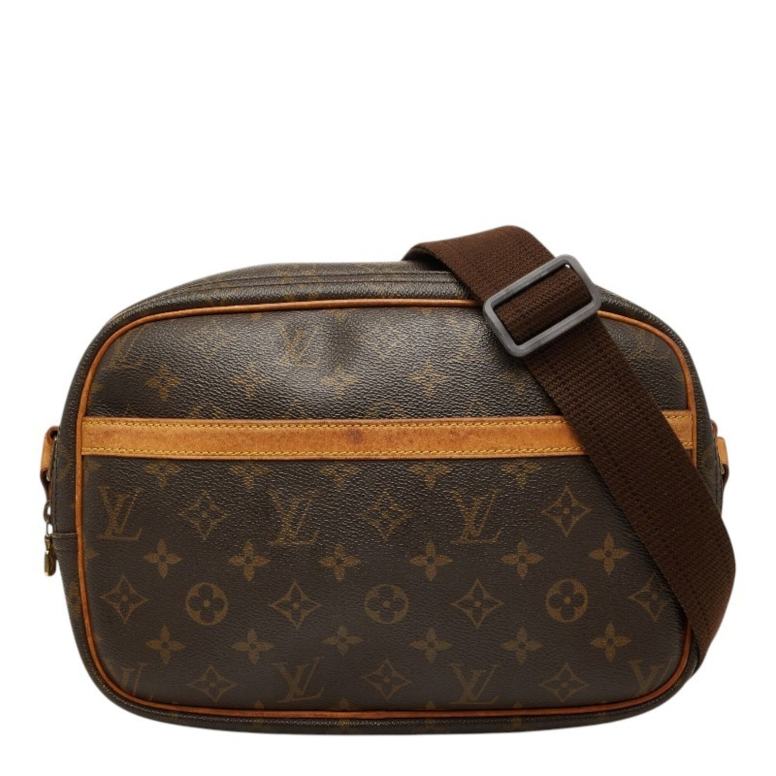 Vuitton Leather PVC Louis Bag Shoulder: Vuitton Leather PVC Louis Bag Shoulder This Louis Vuitton MPN M45254 shoulder bag features a unique combination of PVC and leather materials, with a distinctive brown color. Measuring 20cm x 28.5cm x 