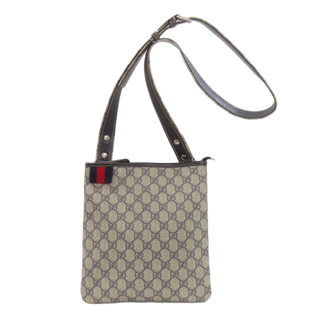 Gucci 246413 Gg Supreme Shoulder Bag Pvc: Gucci 246413 Gg Supreme Shoulder Bag Pvc Blue PVC Gucci Supreme Shoulder Bag. This iconic shoulder bag features a striking blue exterior made from high-quality PVC material, showcasing the brand's