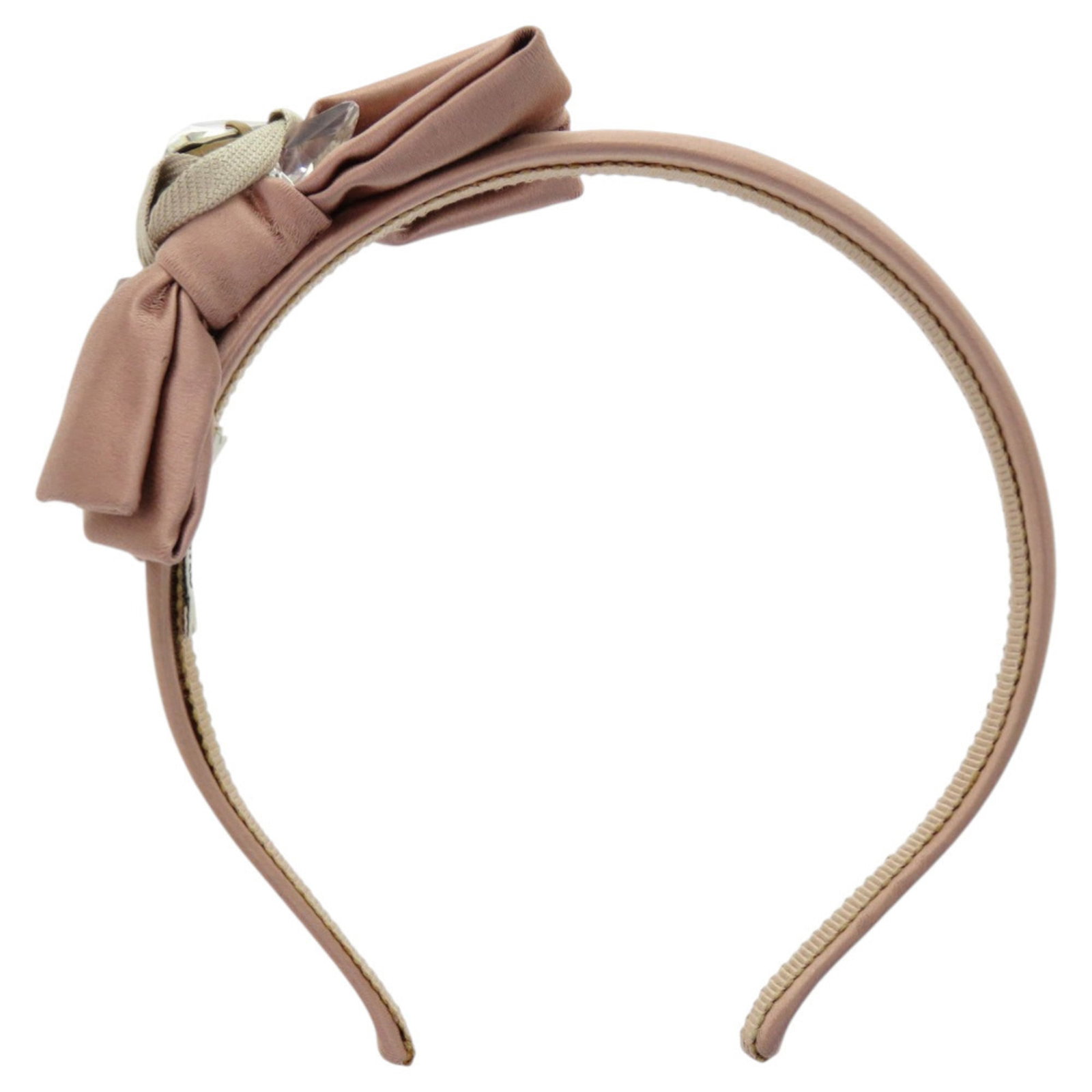 Satin Band Alice Miu: Satin Band Alice Miu Satin band Alice Miu features a striking pink satin design with crystal accents, measuring 13cm x 1.35cm in size. This elegant accessory comes in a luxurious box, making it a beau