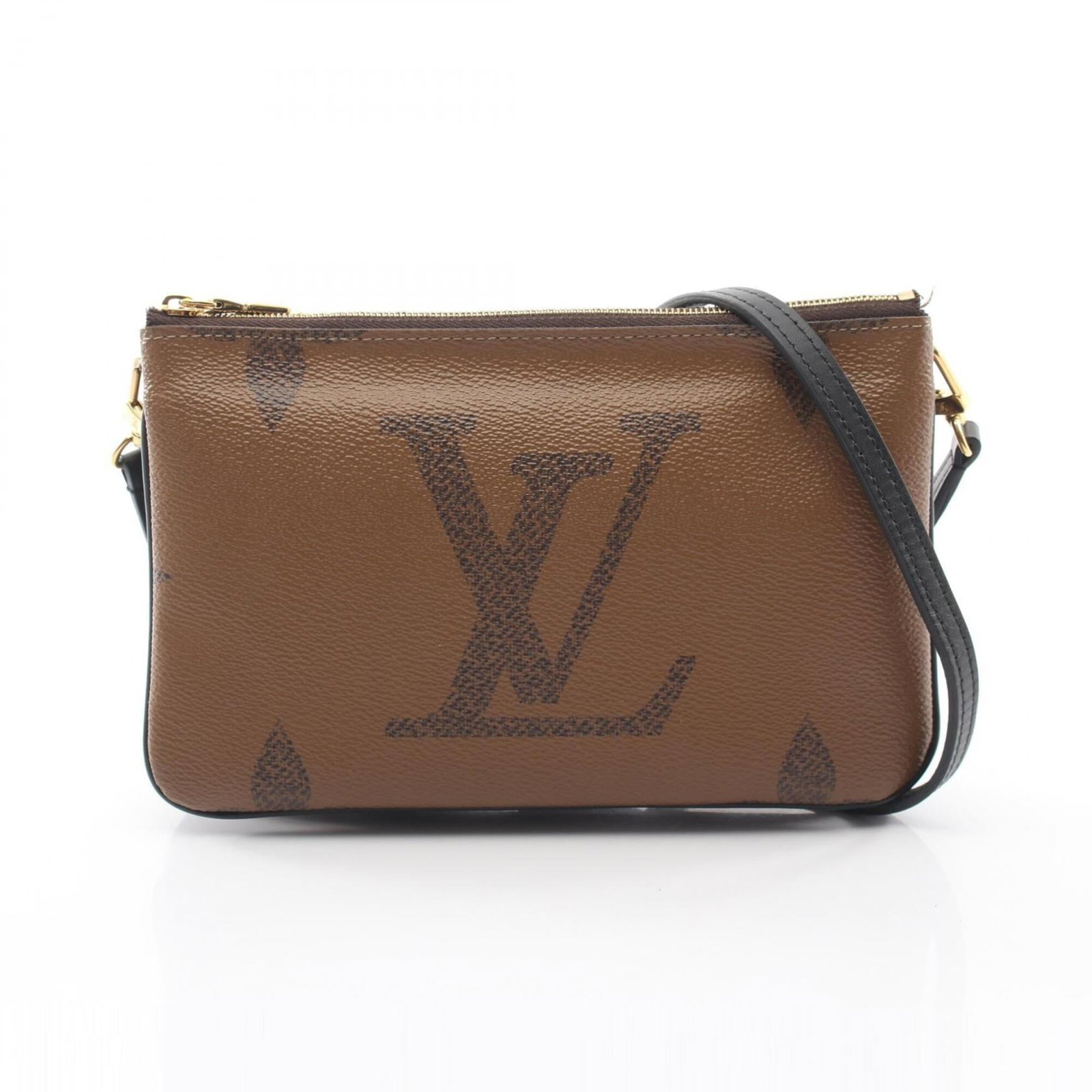 Louis Vuitton Handbag Pochette Shoulder Bag Coated Canvas Leather: Louis Vuitton Handbag Pochette Shoulder Bag Coated Canvas Leather Coated canvas and leather combine in this Louis Vuitton Pochette Shoulder Bag, offering a stylish and durable design. The beige and br
