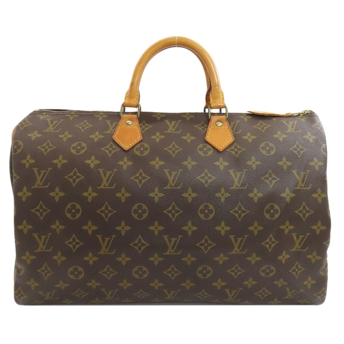 Monogram Canvas Speedy M41522 Louis Vuitton Boston Bag: Monogram Canvas Speedy M41522 Louis Vuitton Boston Bag Monogram canvas exterior, the iconic Louis Vuitton Boston bag in brown. This style features the brand's signature monogram pattern, a timeless de