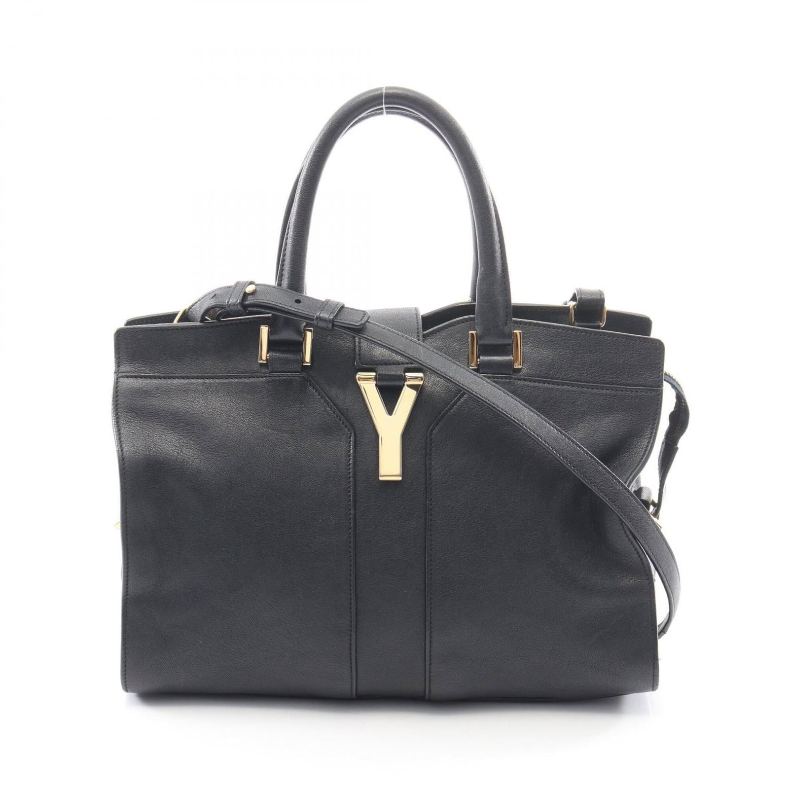 Saint Laurent Yves Handbag Leather: Saint Laurent Yves Handbag Leather Navy Saint Laurent Yves Handbag Leather. Made from high-quality leather, this classic handbag measures 20cm x 30cm x 14cm and features a timeless design. Its sleek n