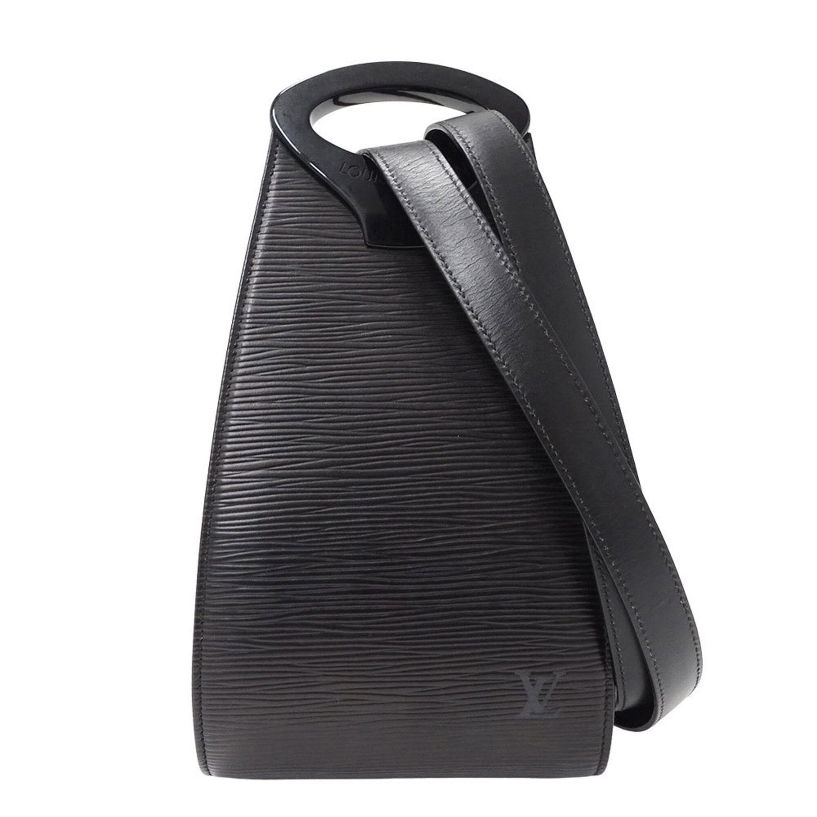 Louis Vuitton Shoulder Bag Epi Leather: Louis Vuitton Shoulder Bag Epi Leather The Louis Vuitton Shoulder Bag Epi Leather features a sleek and sophisticated design, with its iconic monogram pattern crafted from high-quality Epi leather. Mea