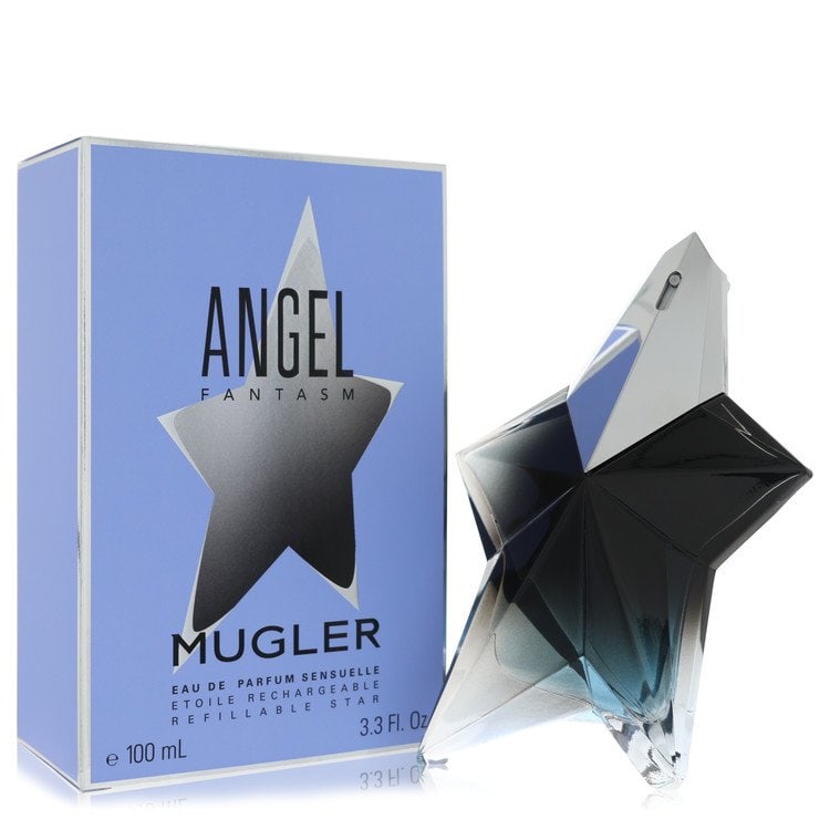 Angel Fantasm by Thierry Mugler Eau De Parfum Spray 3.4 oz: Angel Fantasm by Thierry Mugler Eau De Parfum Spray 3.4 oz Thierry Mugler's Angel Fantasm Eau De Parfum Spray offers a unique blend of scents, featuring the iconic Angel fragrance with new notes. This