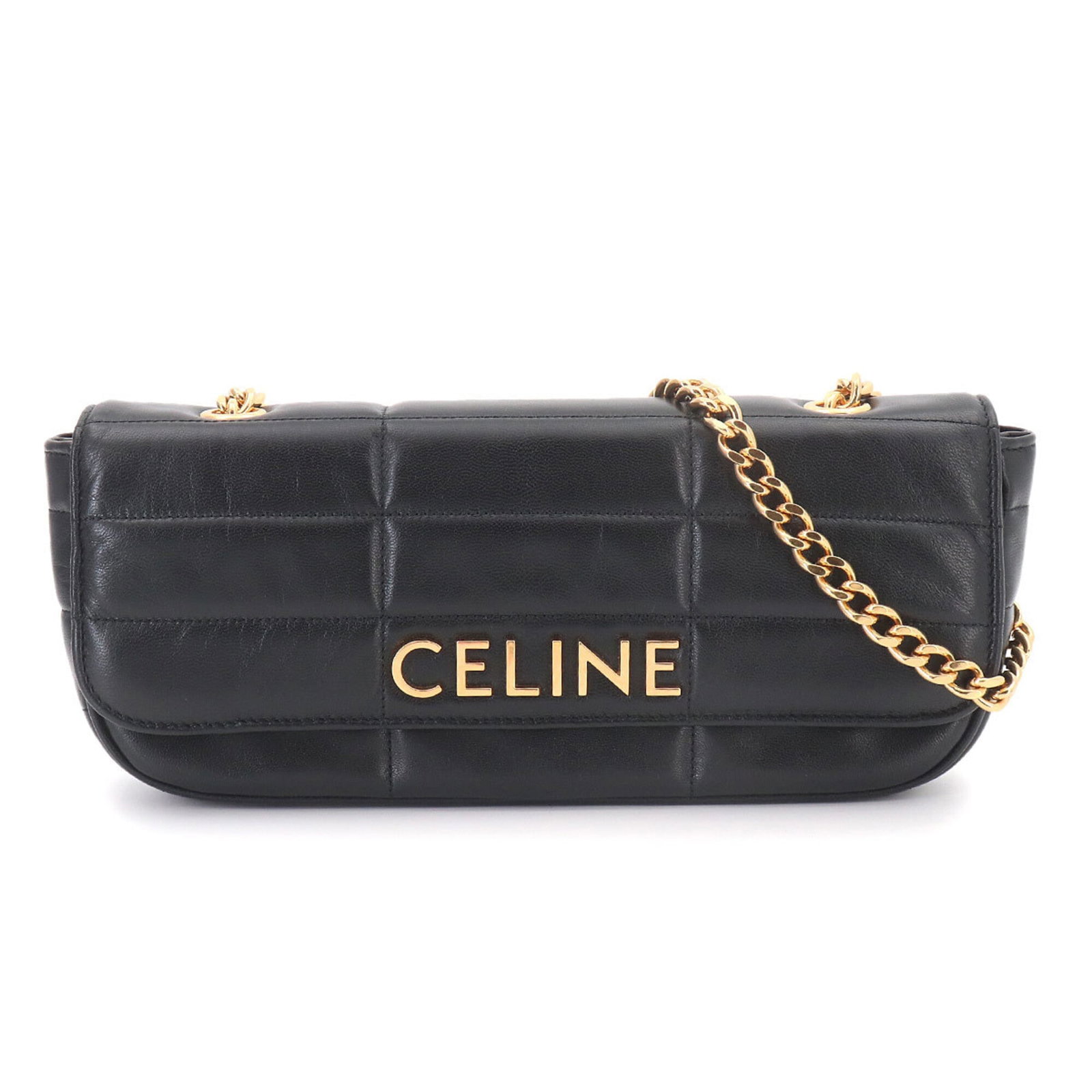 Celine Handbag Shoulder Bag Leather: Celine Handbag Shoulder Bag Leather This sleek Celine shoulder bag features high-quality black leather construction, with precise measurements and sturdy dimensions. The Italian-made design showcases 