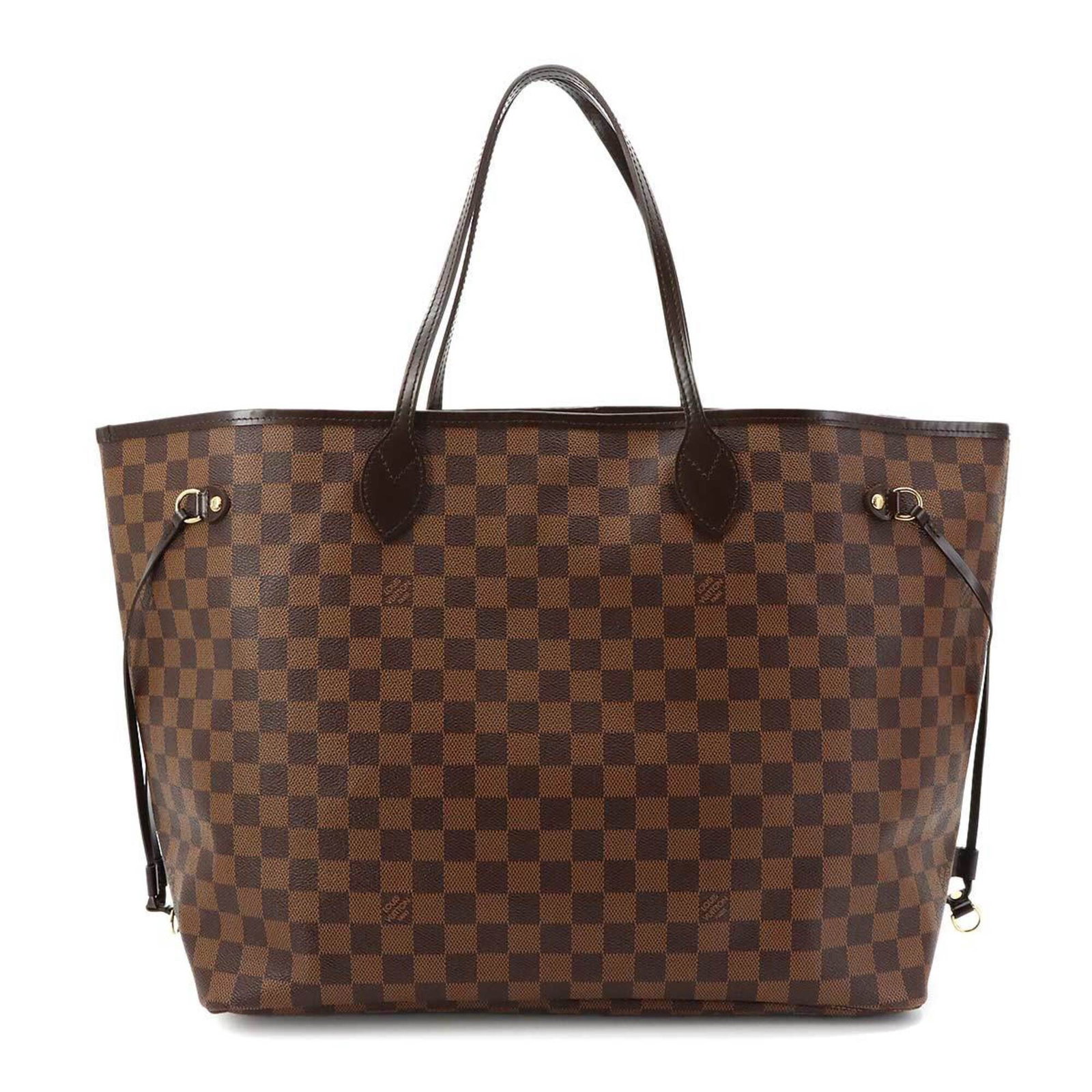 Canvas handbag tote bag Louis Vuitton Damier: Canvas handbag tote bag Louis Vuitton Damier Cerise and Damier Canvas come together in this iconic Louis Vuitton tote bag, featuring the classic Ebene stripe pattern. Made from high-quality canvas,