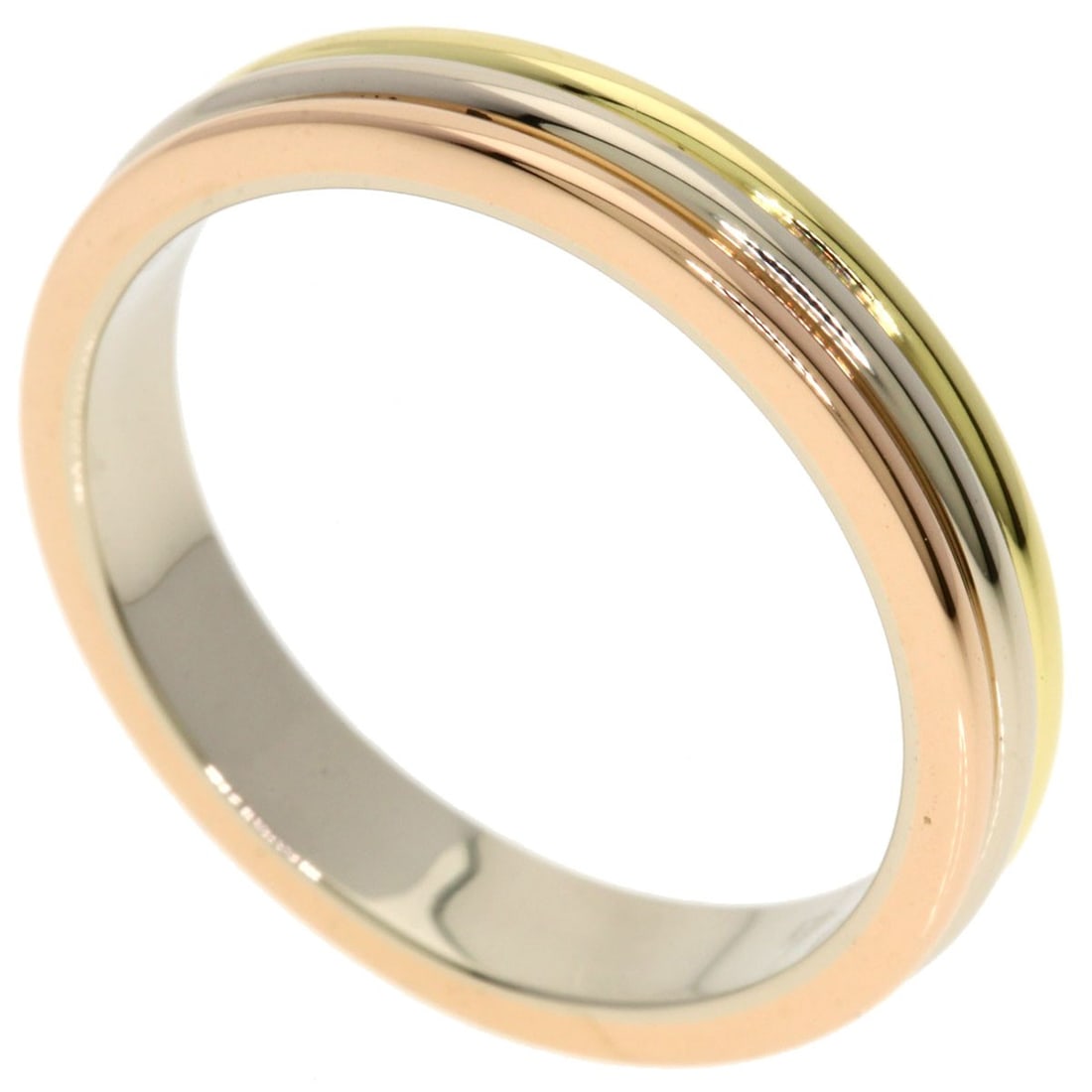 Cartier Ring 3 Colors 18K K18 Yellow Pink Gold: Cartier Ring 3 Colors 18K K18 Yellow Pink Gold 18K K18 Yellow Pink Gold Cartier Ring in a unique three-color design, showcasing the craftsmanship and elegance of the renowned luxury brand. This ring f