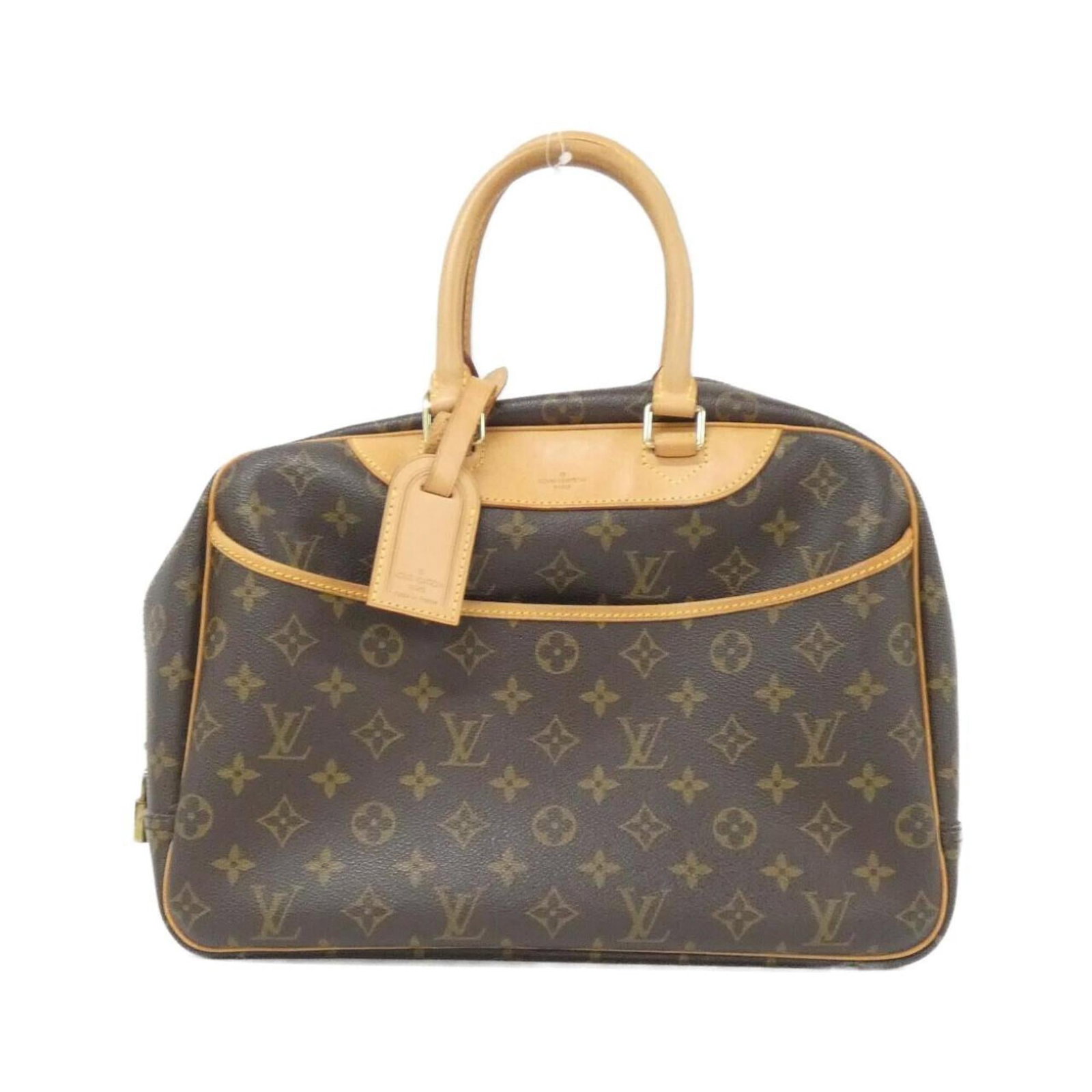 Coated canvas handbag louis vuitton: Coated canvas handbag louis vuitton Coated canvas Louis Vuitton handbag in brown, featuring a durable and stylish design. This piece comes with a dust bag, key, name tag, and padlock for added conveni