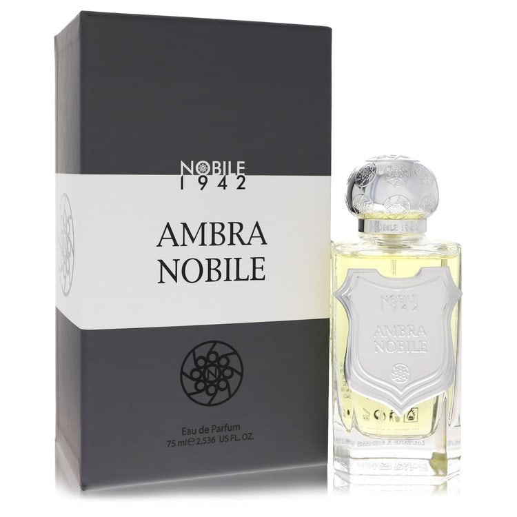 Ambra Nobile by Nobile 1942 Eau De Parfum Spray (Unisex) 2.5 oz: Ambra Nobile by Nobile 1942 Eau De Parfum Spray (Unisex) 2.5 oz Warm amber and balsam merge with lovely elements of aromatic spice and precious wood in Ambra Nobile, an alluring modern oriental scent.