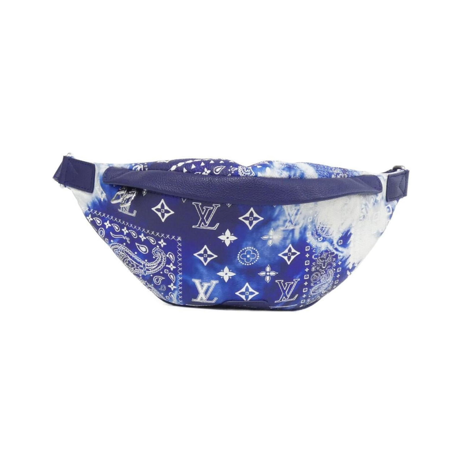 Louis Vuitton Shoulder Bag Leather: Louis Vuitton Shoulder Bag Leather Calf leather blue shoulder bag from Louis Vuitton, featuring silver hardware and adjustable strap length. Measuring 16cm x 29cm x 9cm, it weighs 430g and comes in a 
