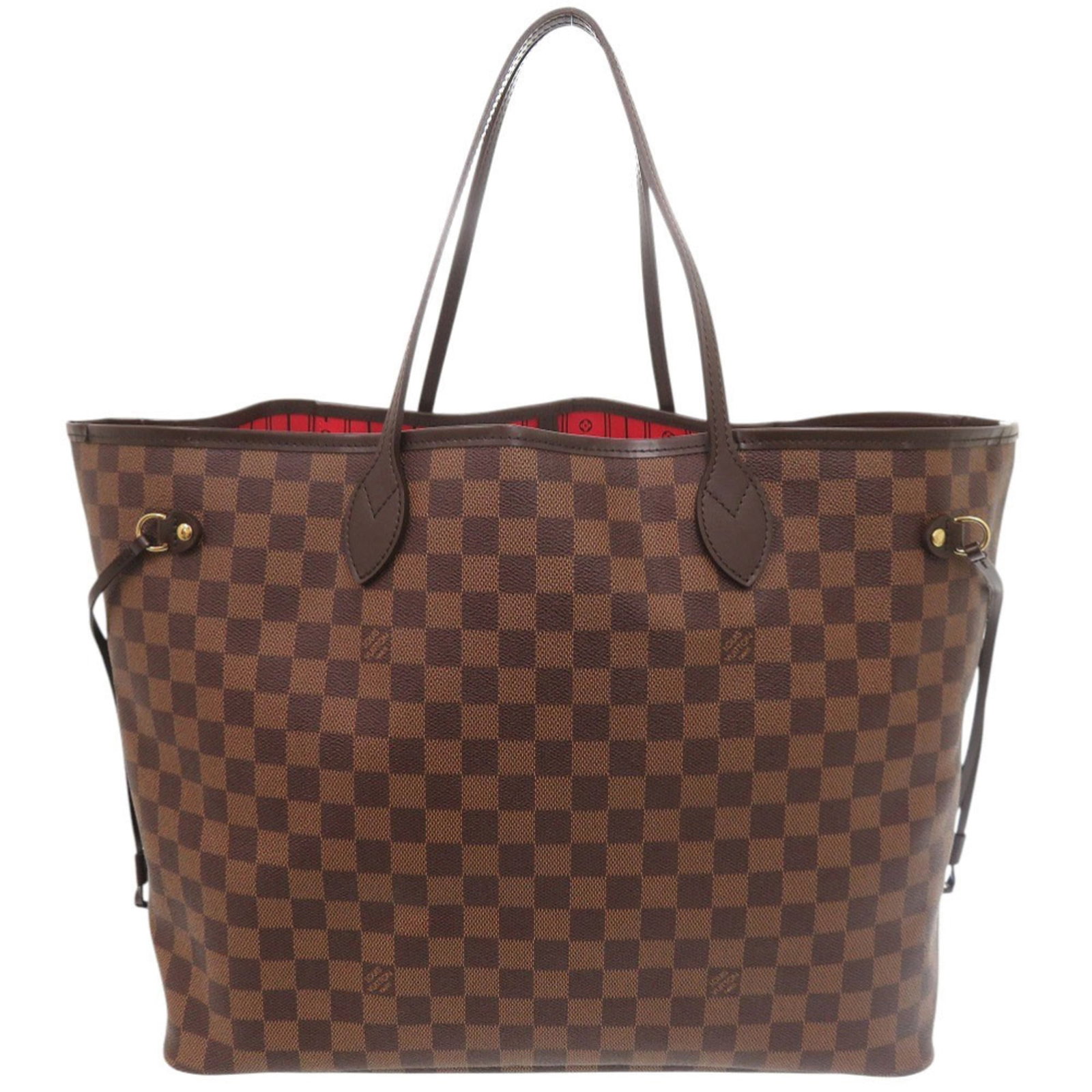 Vuitton Canvas Damier Bag Tote Louis: Vuitton Canvas Damier Bag Tote Louis Brown Damier Canvas Louis Vuitton Tote Bag. This N51106 tote bag features the iconic Damier pattern in brown, crafted from high-quality canvas material. Measuring 