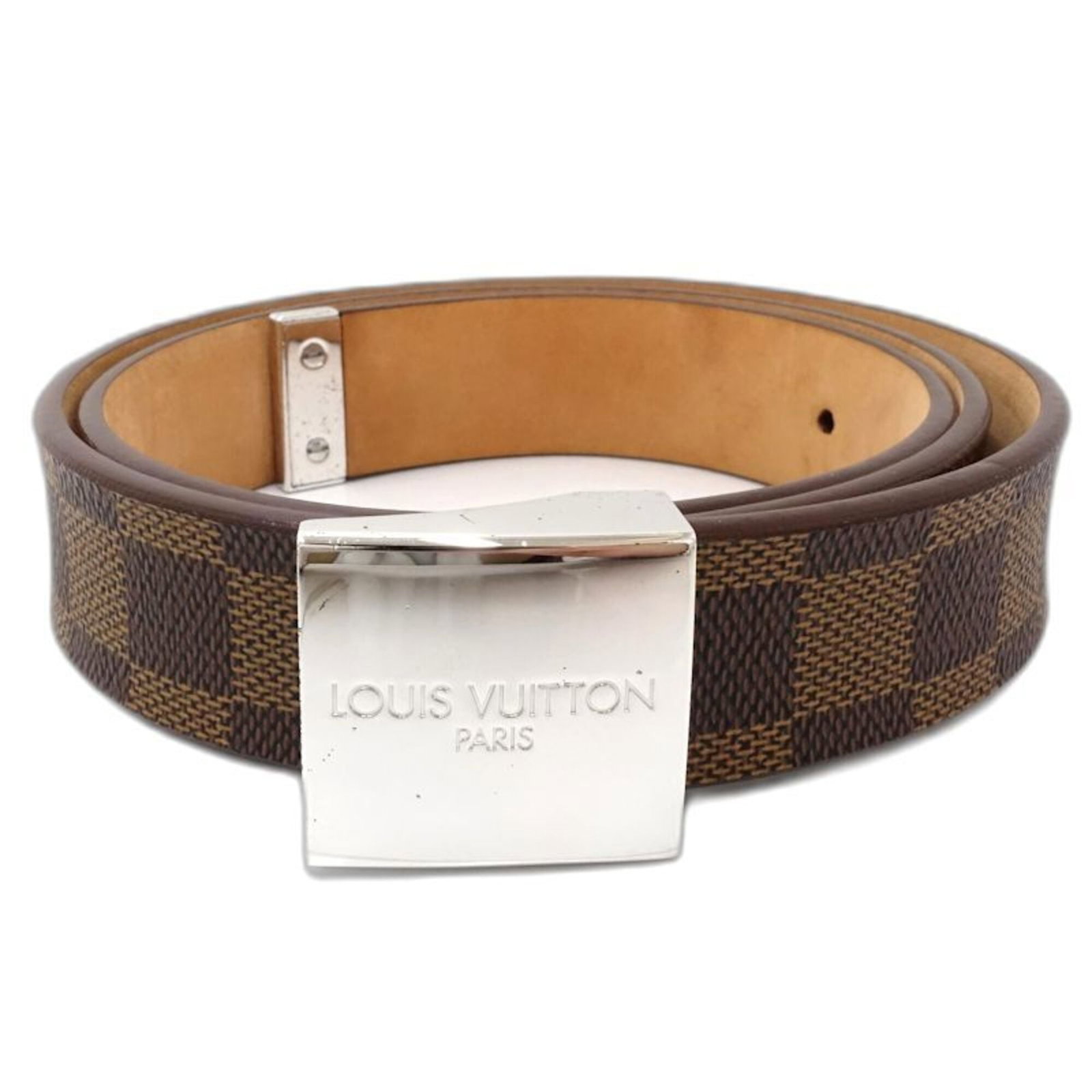 Standard Belt By Louis Vuitton: Standard Belt By Louis Vuitton Canvas standard belt from Louis Vuitton, featuring Ebene color and adjustable length between 85cm-95cm. Made from high-quality canvas material, this classic design showc