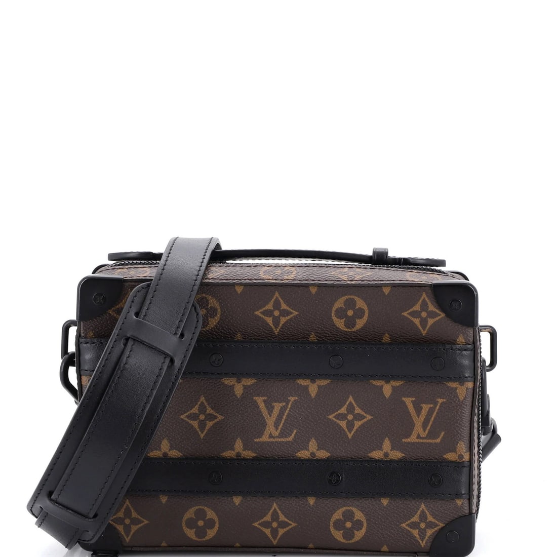 Handle Soft Trunk Bag Louis Vuitton Macassar Monogram Canvas: Handle Soft Trunk Bag Louis Vuitton Macassar Monogram Canvas Soft and stylish, this Louis Vuitton Handle Soft Trunk Bag features the iconic Macassar Monogram Canvas design in rich brown. With its spac