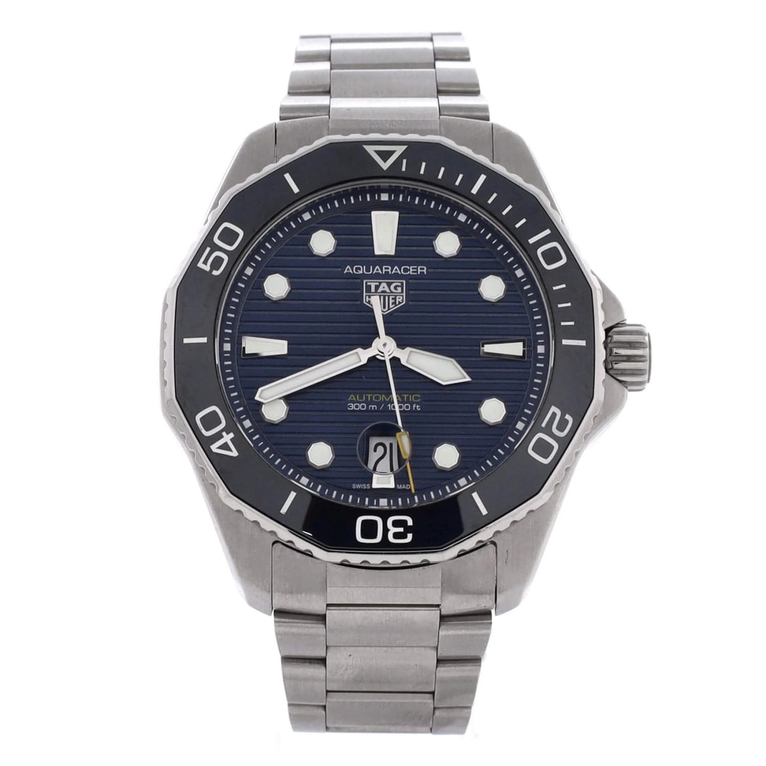 Automatic Stainless Steel Watch Calibre 5 Professional Aquaracer 300M: Automatic Stainless Steel Watch Calibre 5 Professional Aquaracer 300M Automatic Stainless Steel Watch Calibre 5 Professional Aquaracer 300M features a robust stainless steel case and band, withstandin