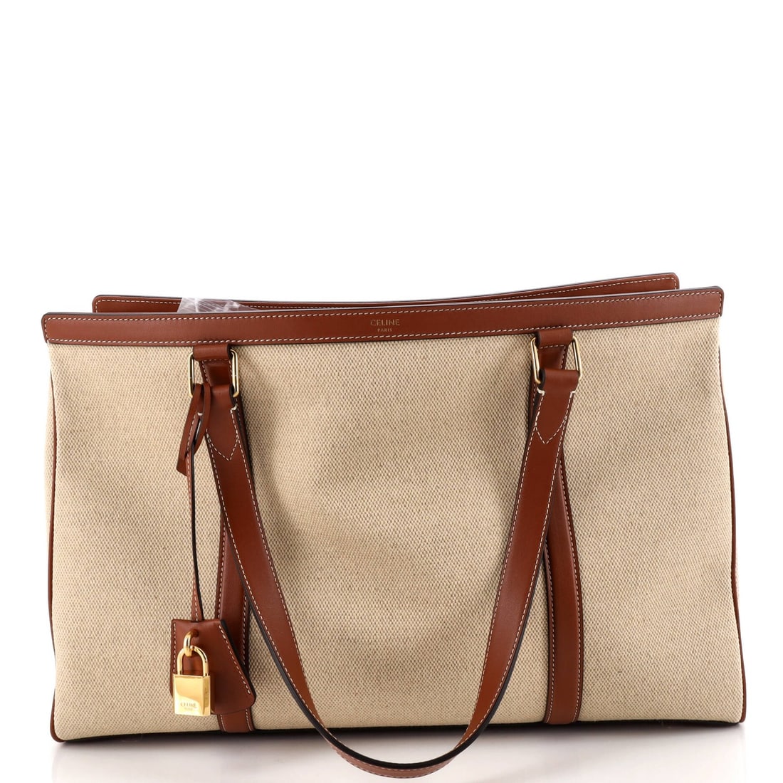 Celine Cabas 16 Bag Canvas with Leather Medium (1 of 5)